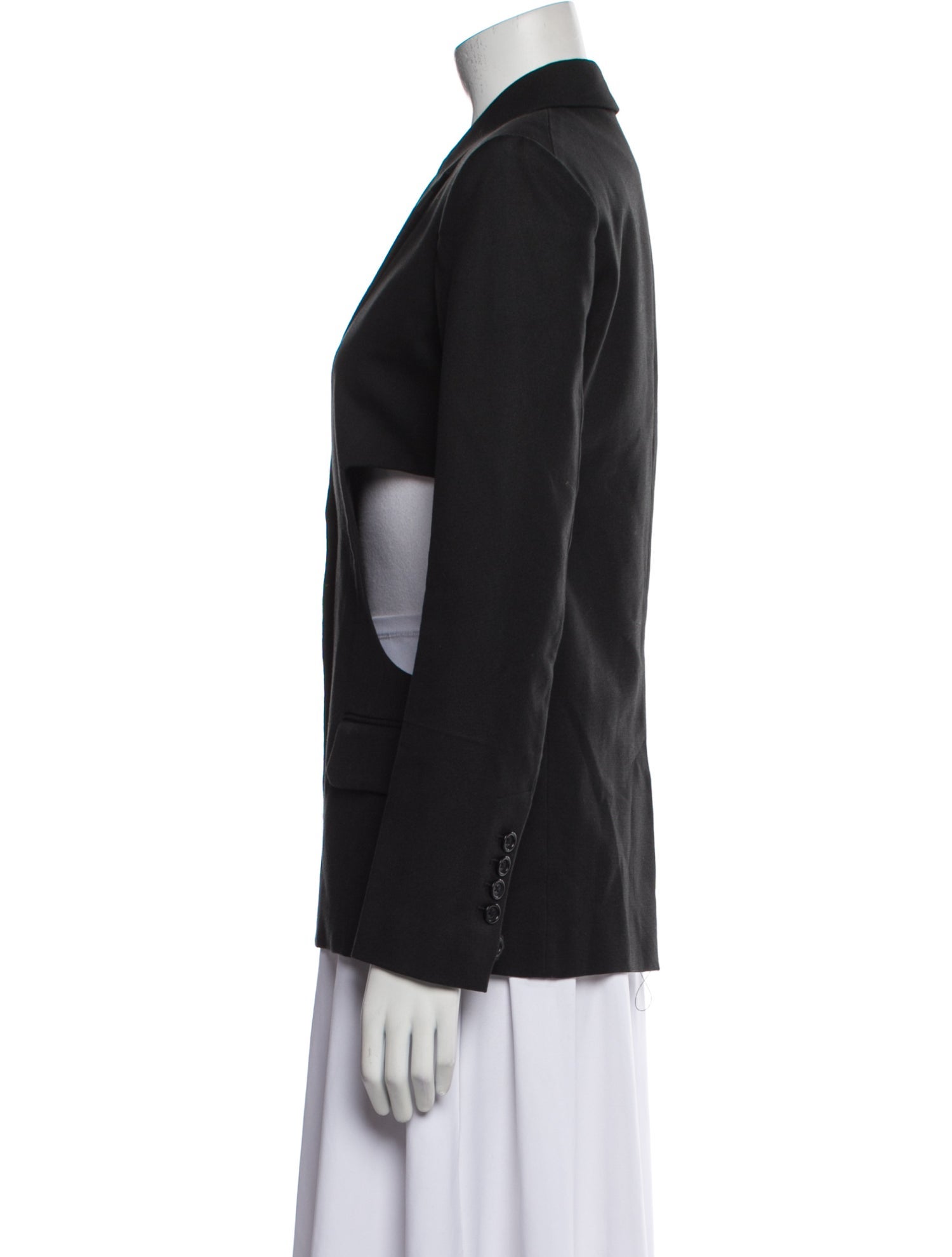 Helmut Lang Wool Peacoat