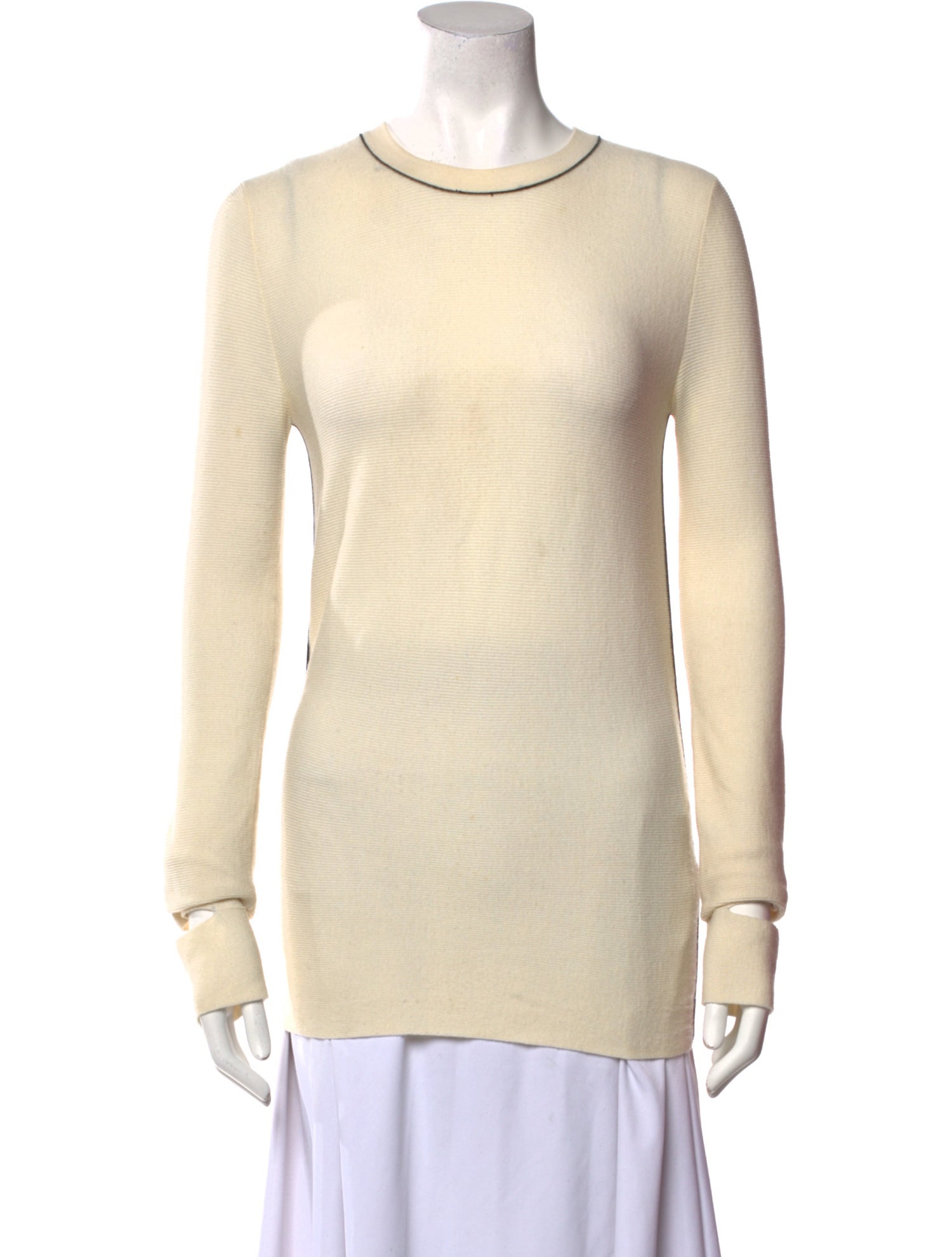 Helmut Lang Wool Scoop Neck Sweater