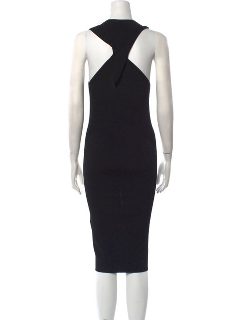 Helmut Lang Scoop Neck Midi Length Dress