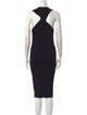 Helmut Lang Scoop Neck Midi Length Dress