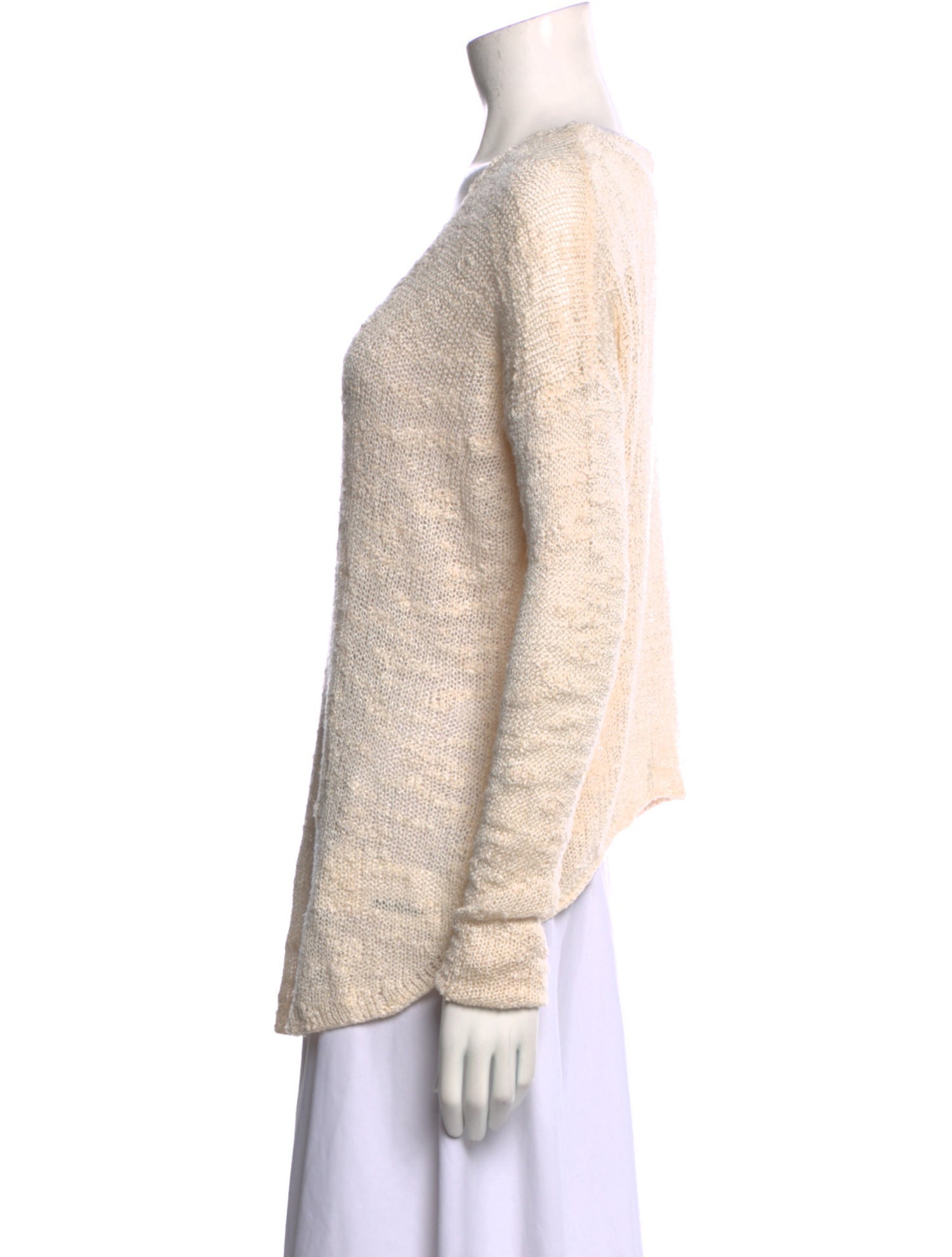 Helmut Lang Silk V-Neck Sweater