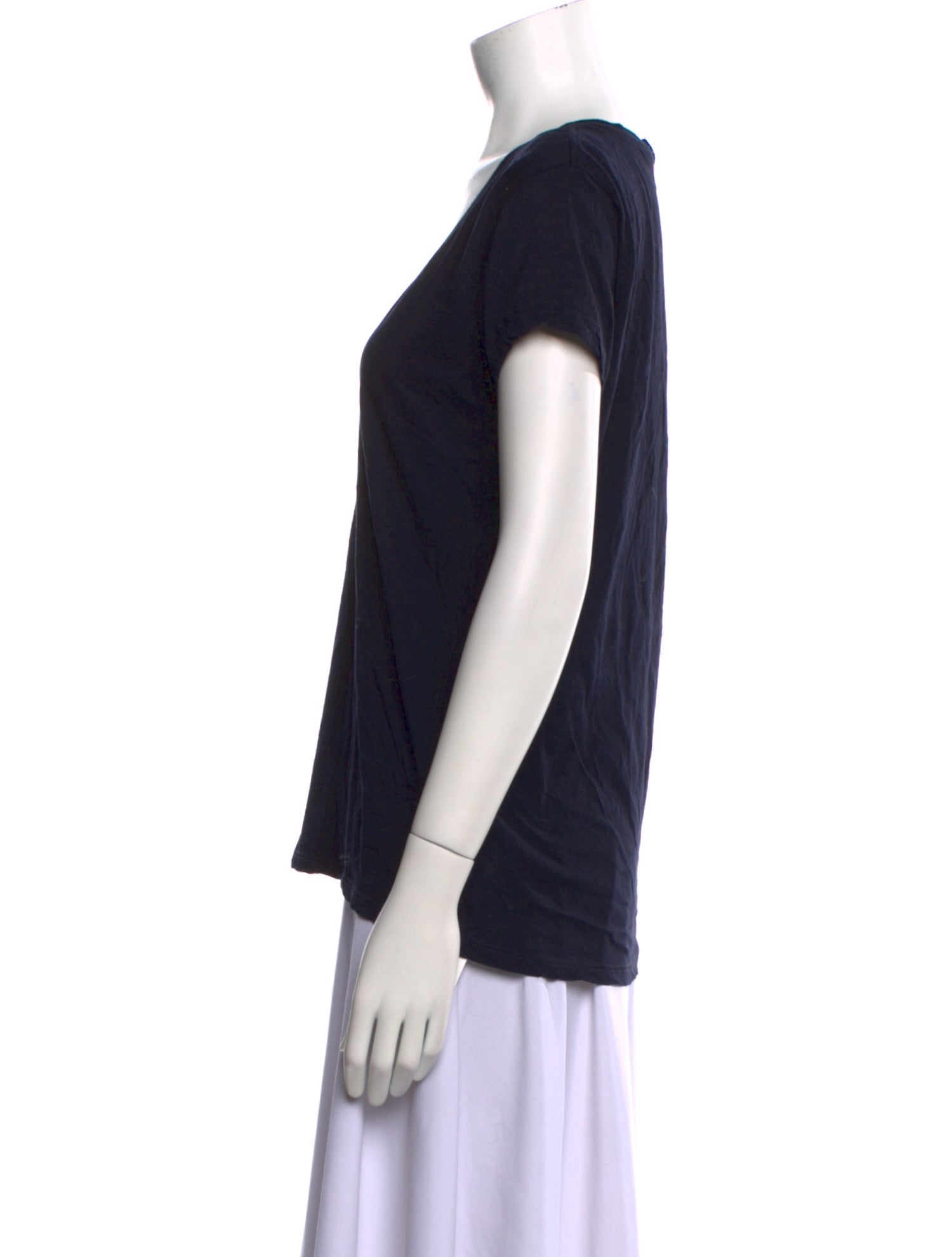 Helmut Lang Scoop Neck Short Sleeve T-Shirt