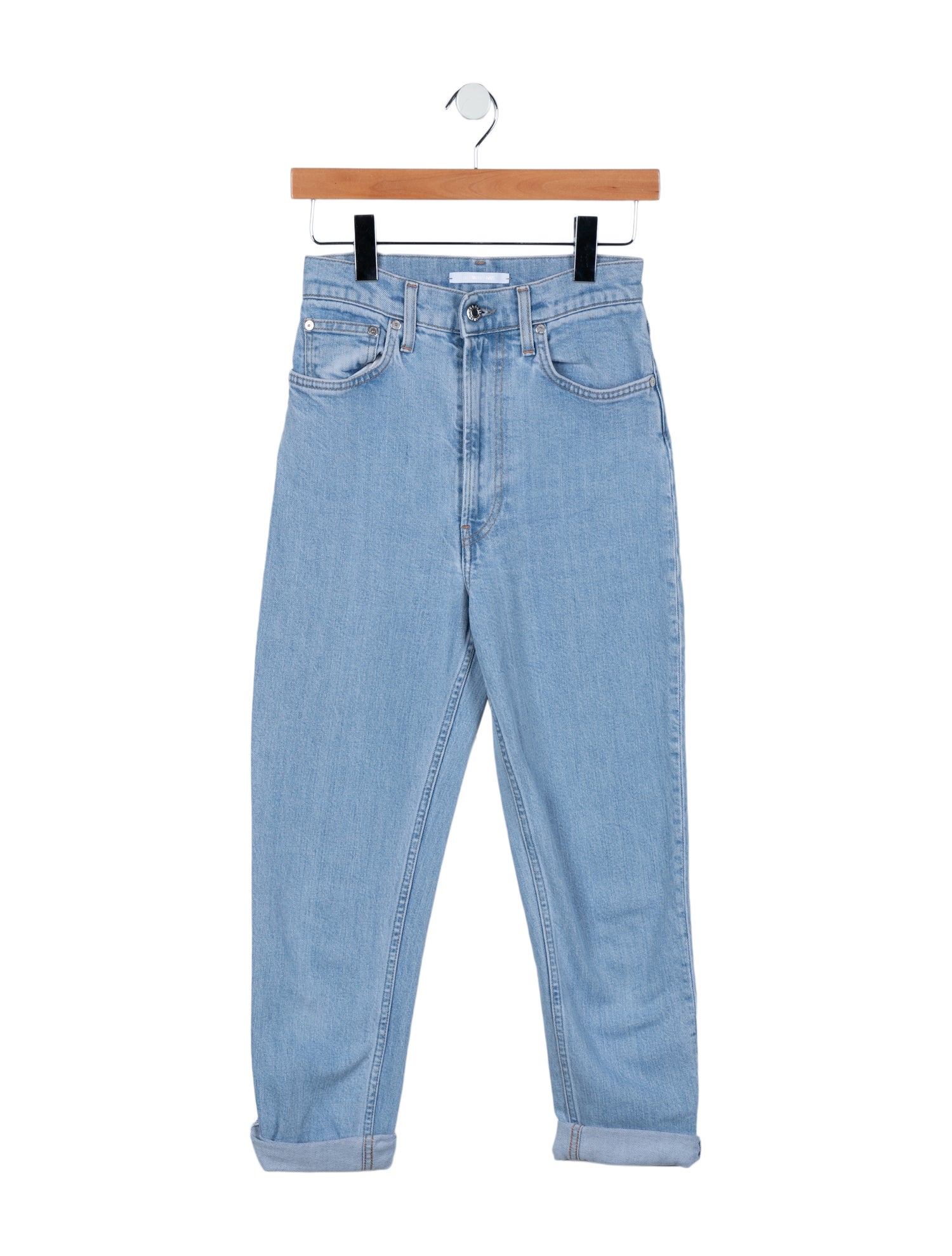 Helmut Lang High-Rise Straight Leg Jeans