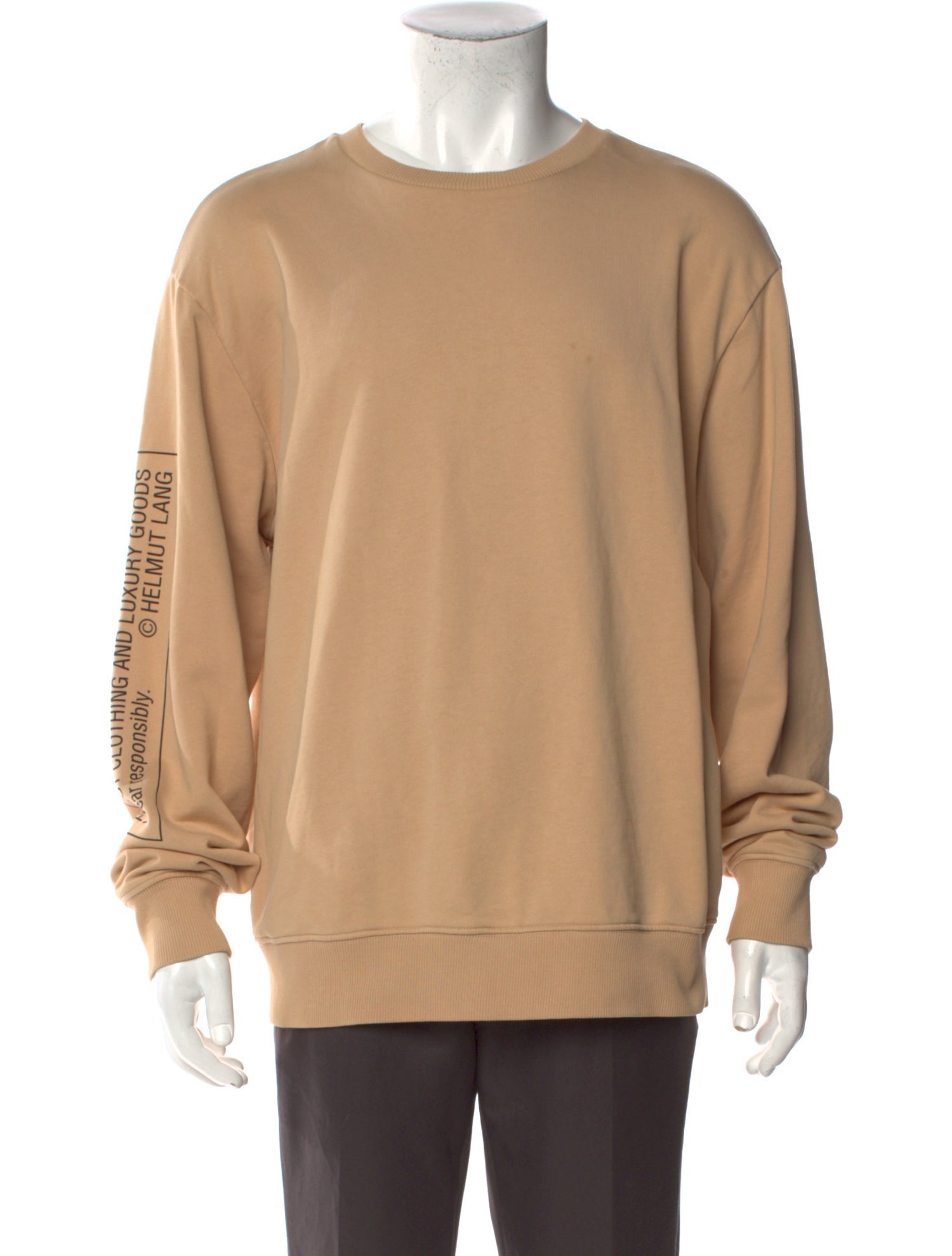 Helmut Lang Graphic Print Crew Neck Sweatshirt