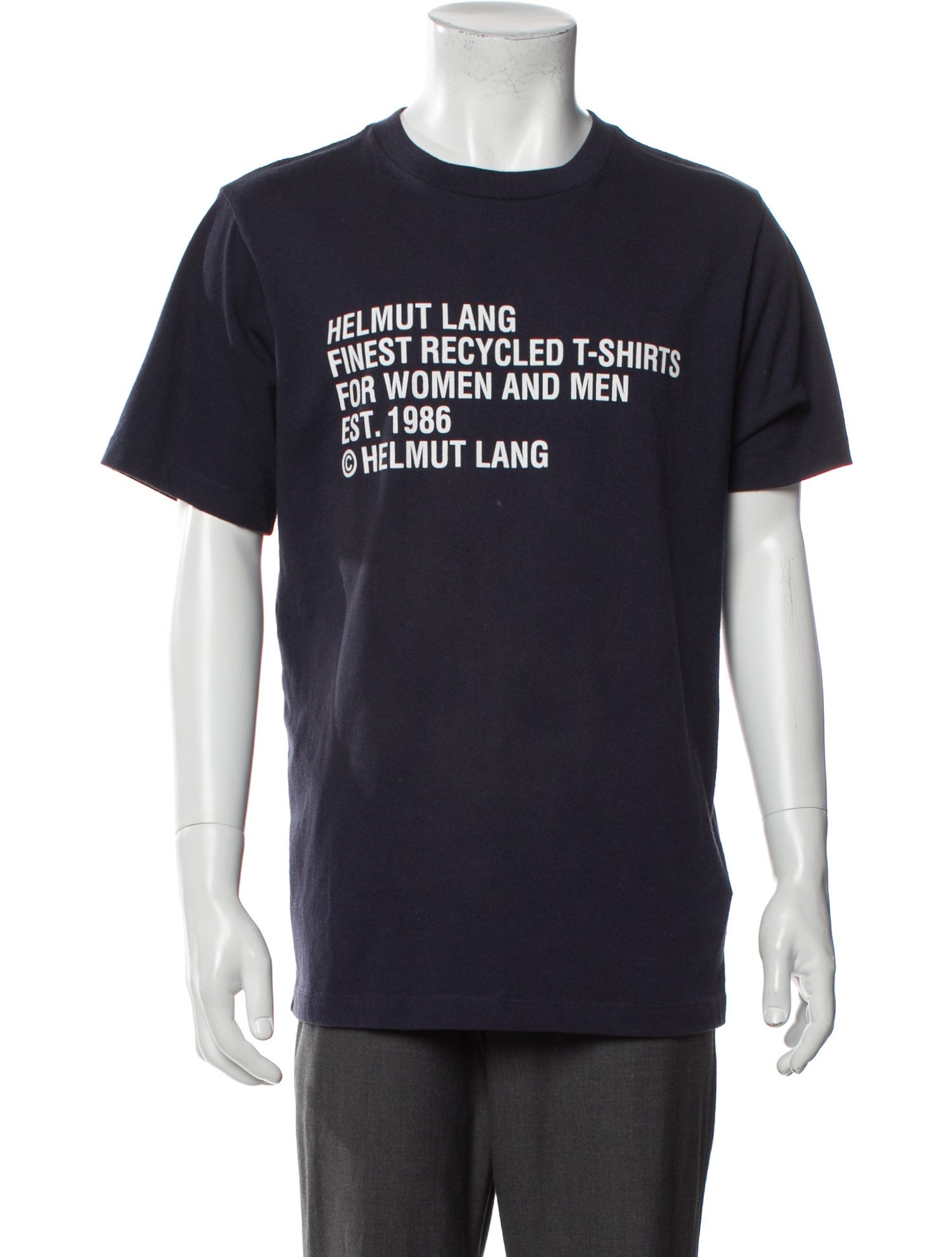 Helmut Lang Graphic Print Crew Neck T-Shirt