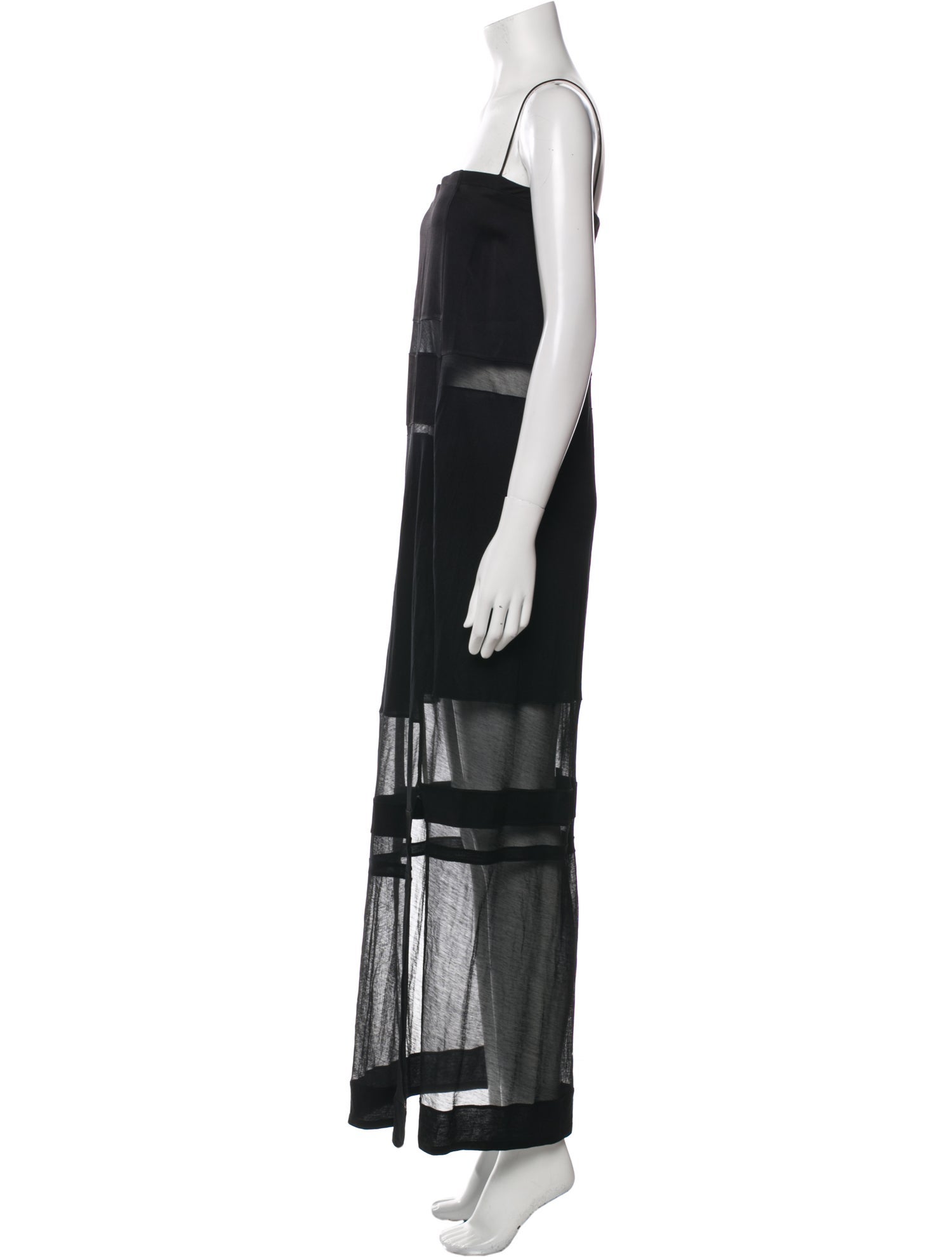 Helmut Lang Square Neckline Long Dress