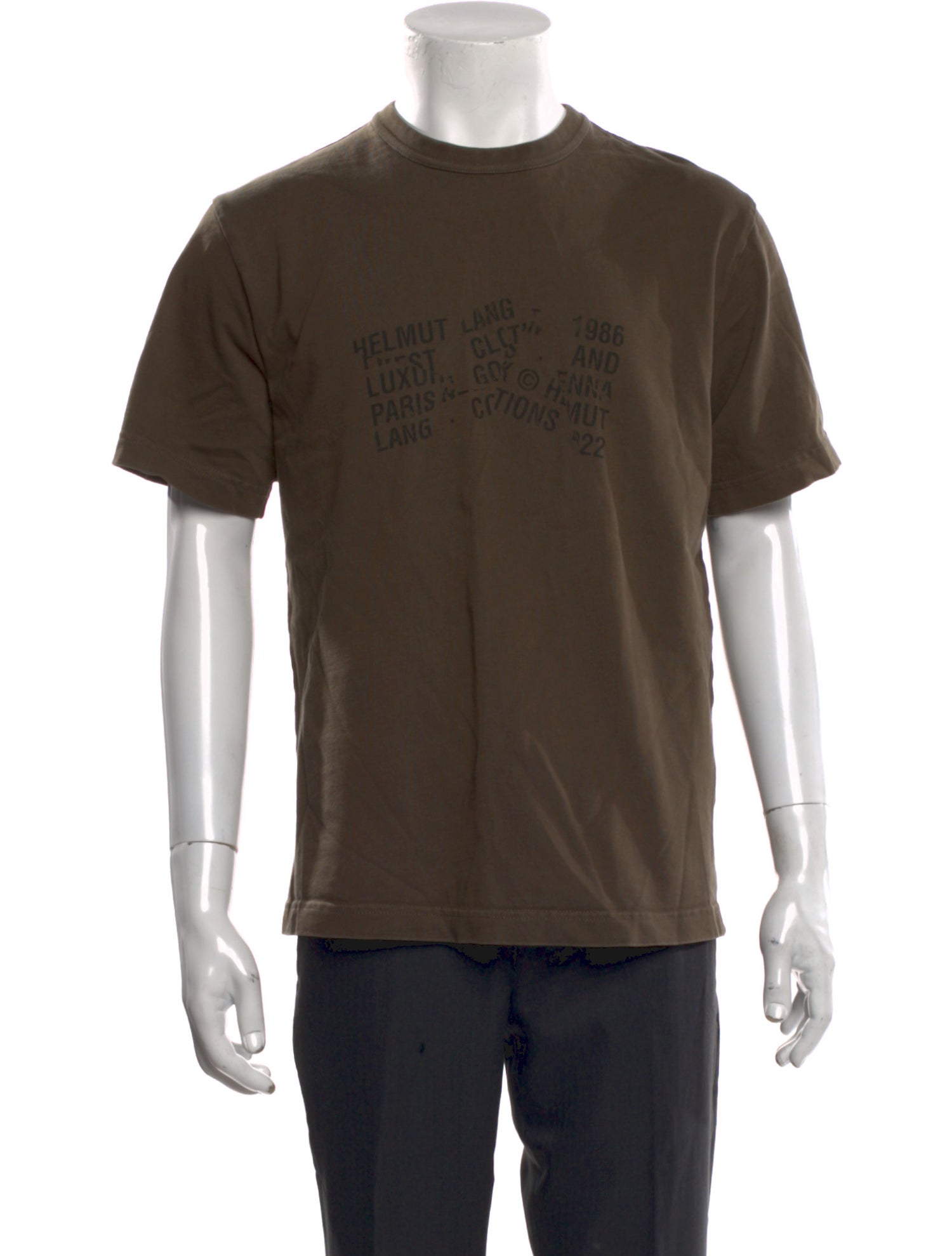 Helmut Lang Graphic Print Crew Neck T-Shirt