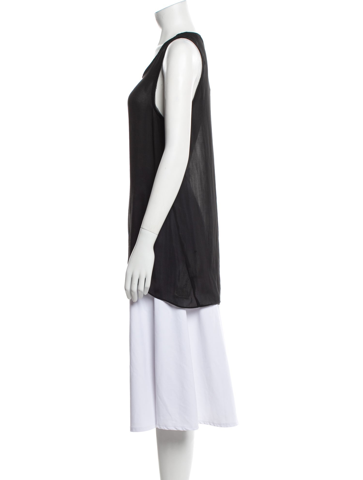 Helmut Lang Scoop Neck Sleeveless Top