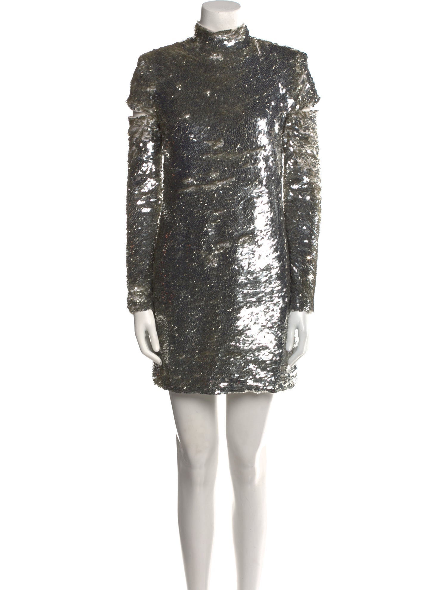 Helmut Lang Mock Neck Mini Dress