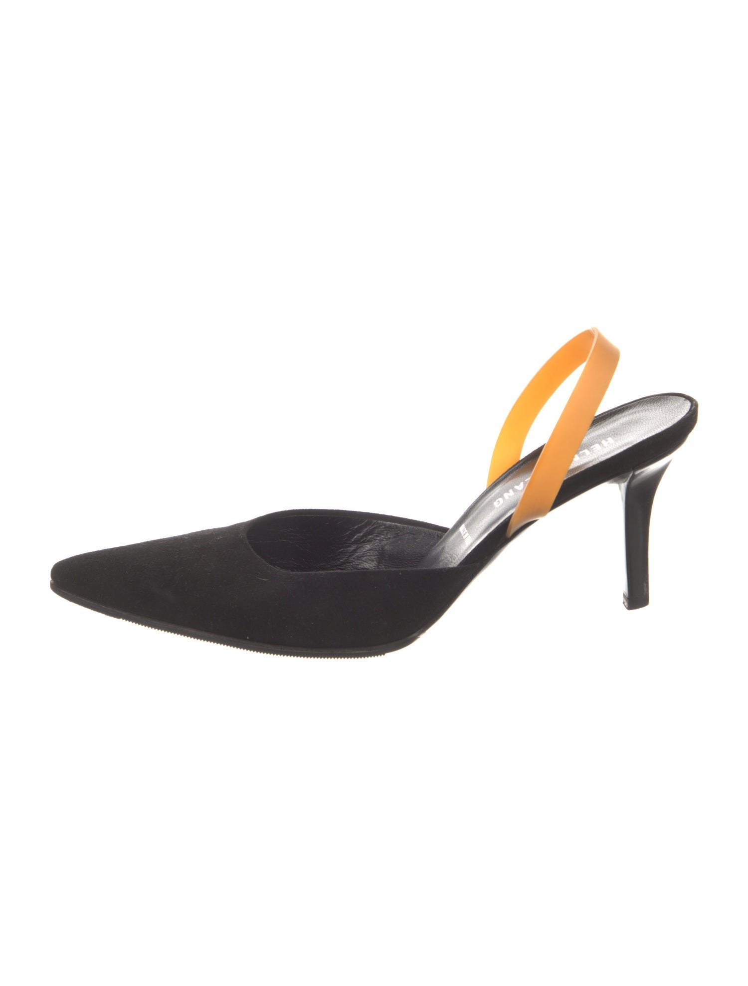 Helmut Lang Vintage Suede Slingback Pumps