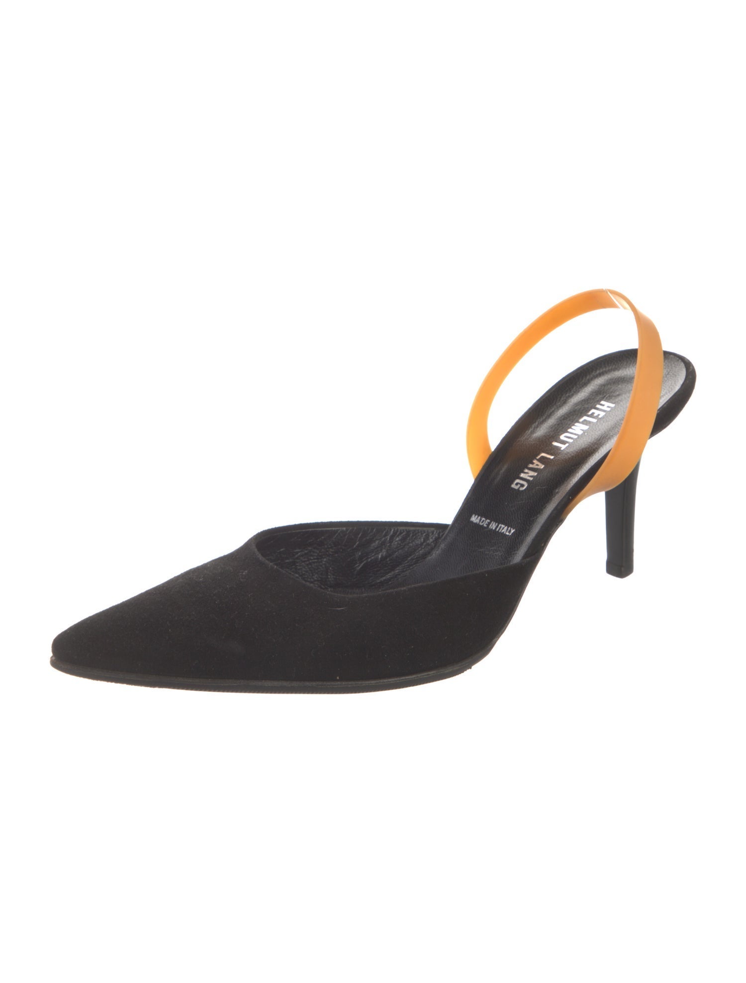Helmut Lang Vintage Suede Slingback Pumps
