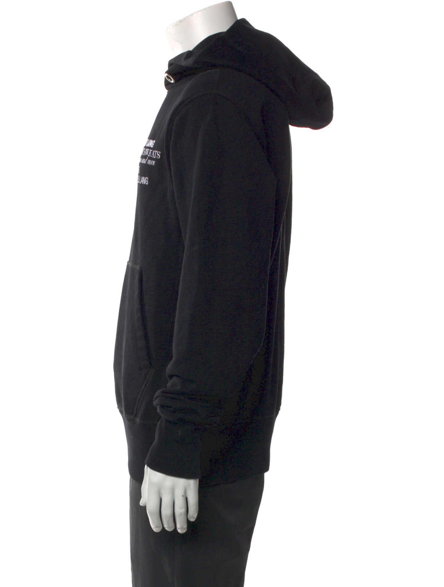 Helmut Lang Graphic Print Crew Neck Hoodie