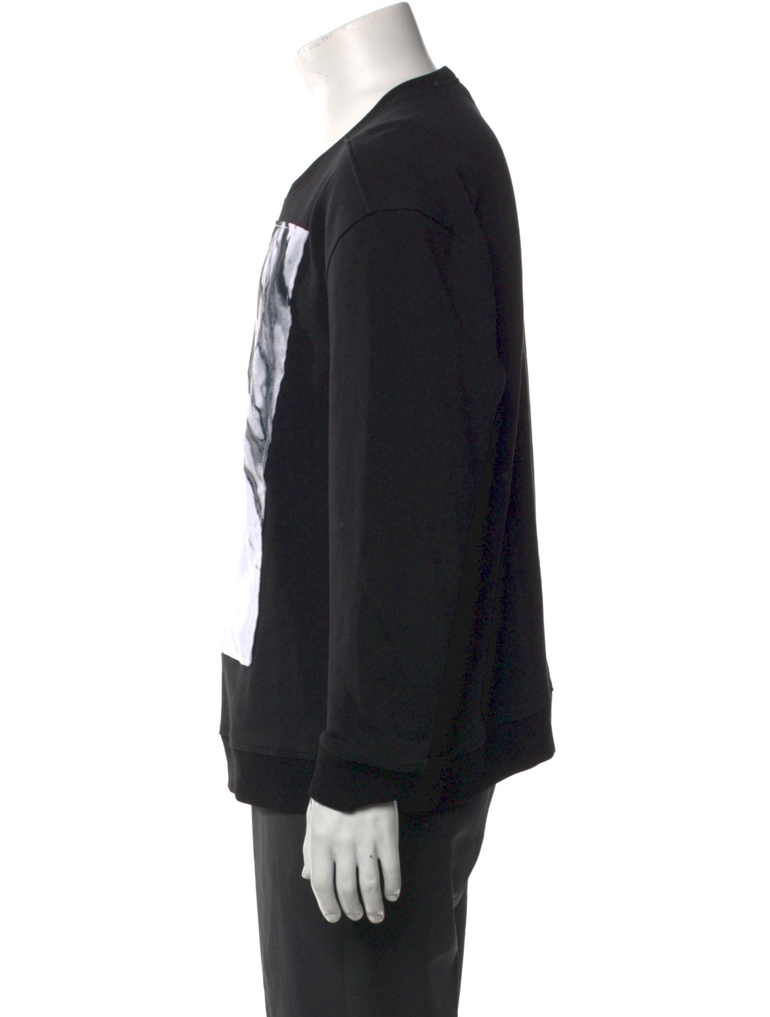 Helmut Lang Graphic Print Crew Neck Sweatshirt