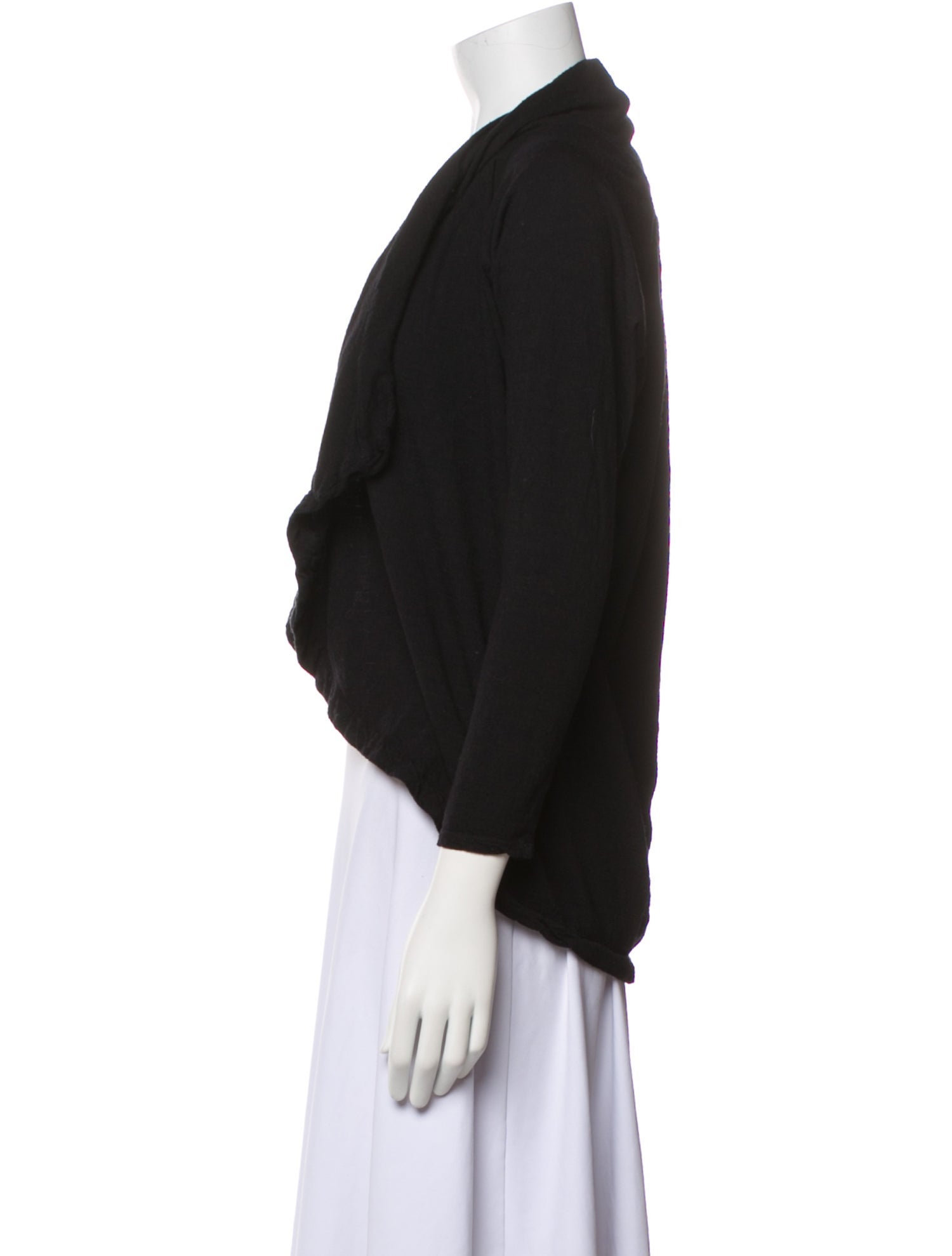 Helmut Lang Wool Open Front Crop Top