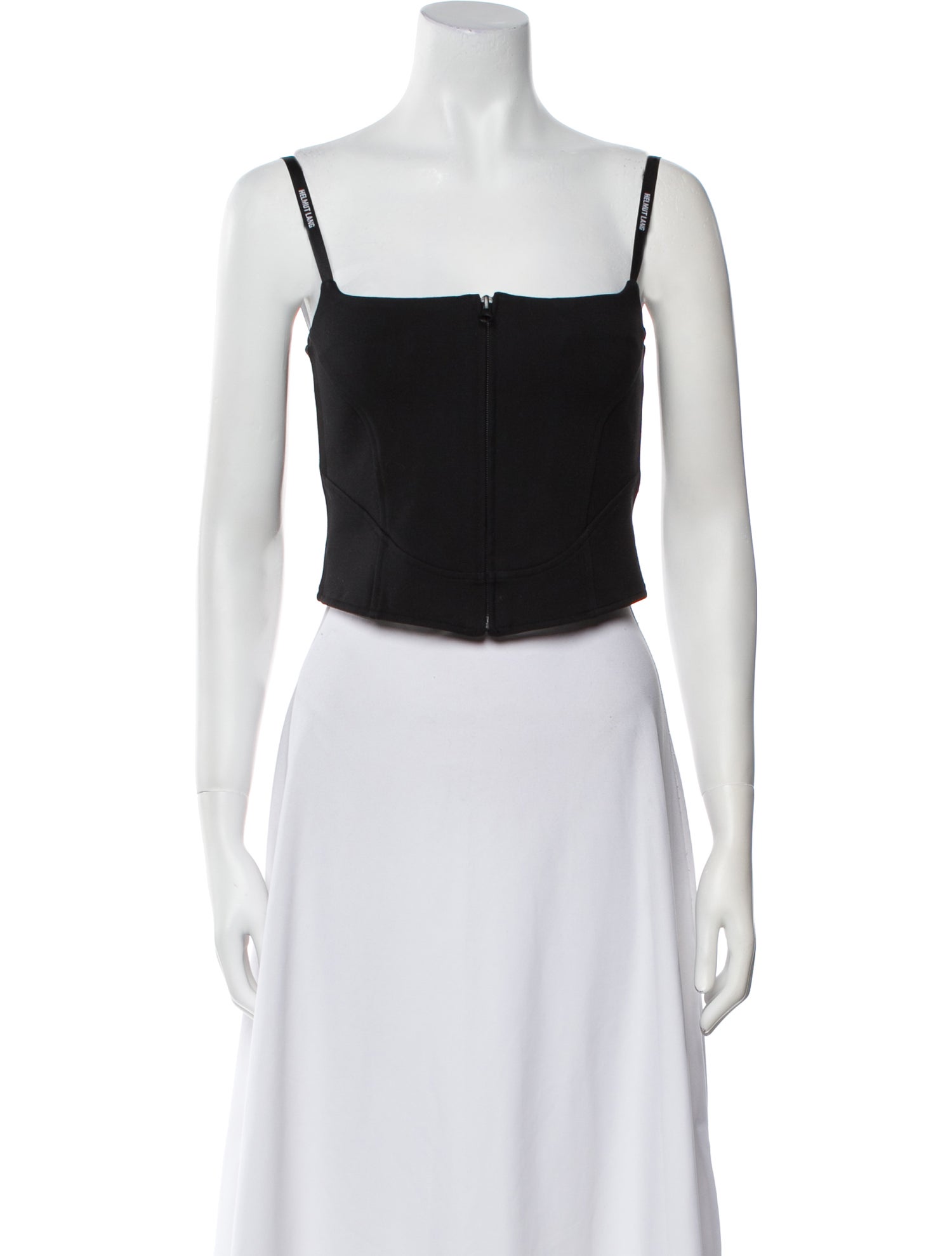 Helmut Lang Square Neckline Sleeveless Crop Top w/ Tags