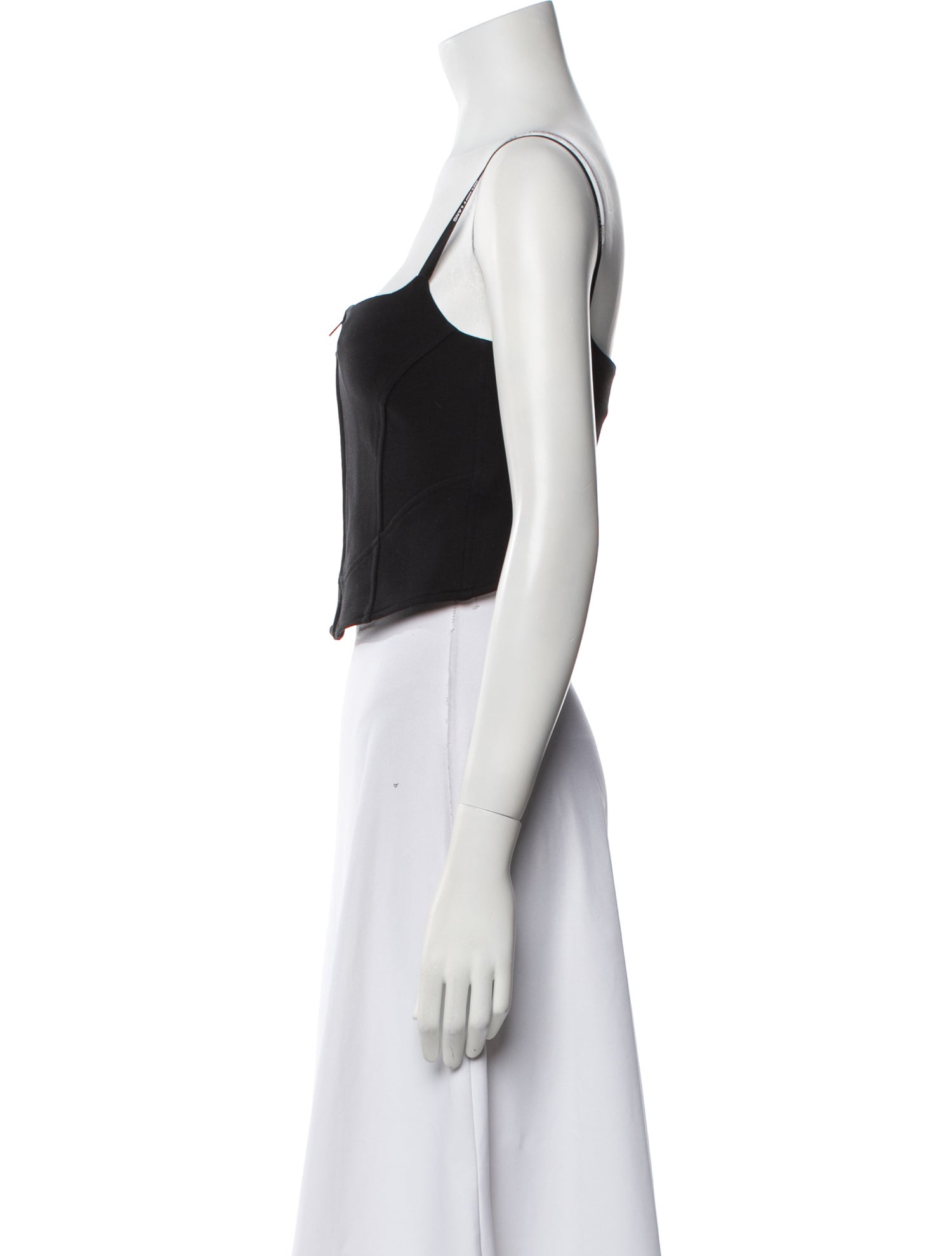 Helmut Lang Square Neckline Sleeveless Crop Top w/ Tags