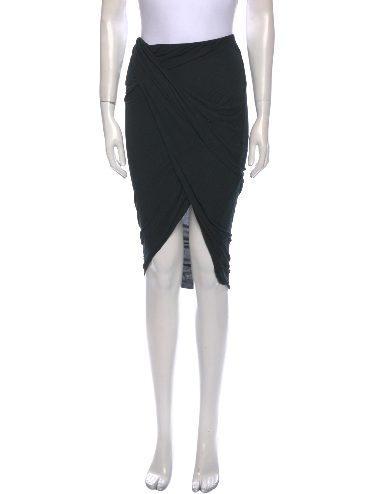 Helmut Lang Ruffle Embellishment Knee-Length Skirt