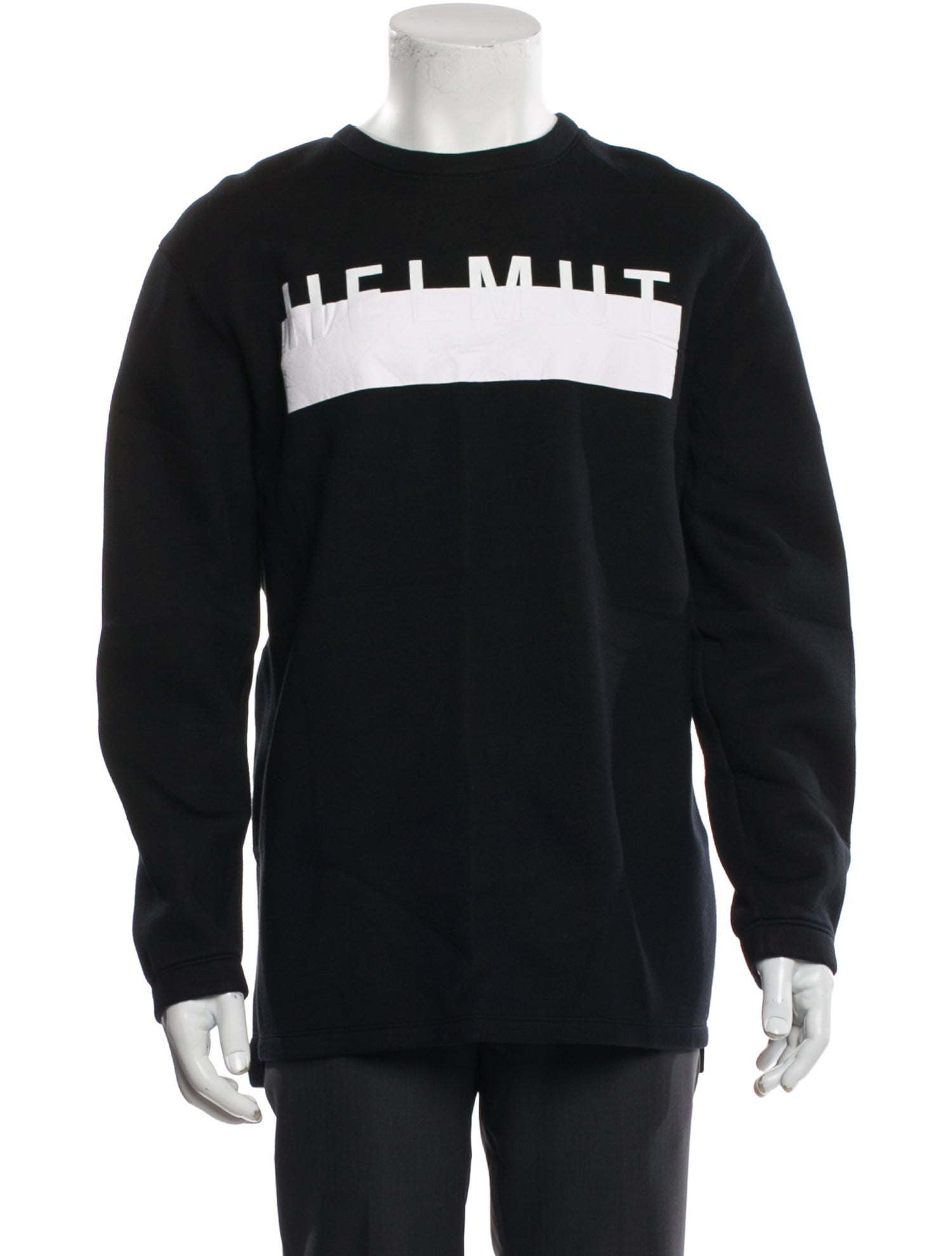 Helmut Lang Graphic Print Crew Neck Sweatshirt