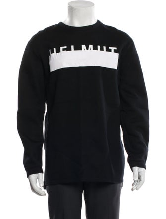 Helmut Lang Graphic Print Crew Neck Sweatshirt