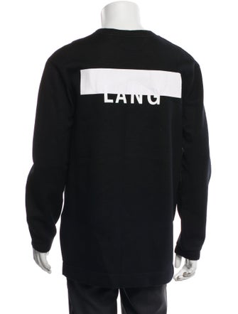 Helmut Lang Graphic Print Crew Neck Sweatshirt