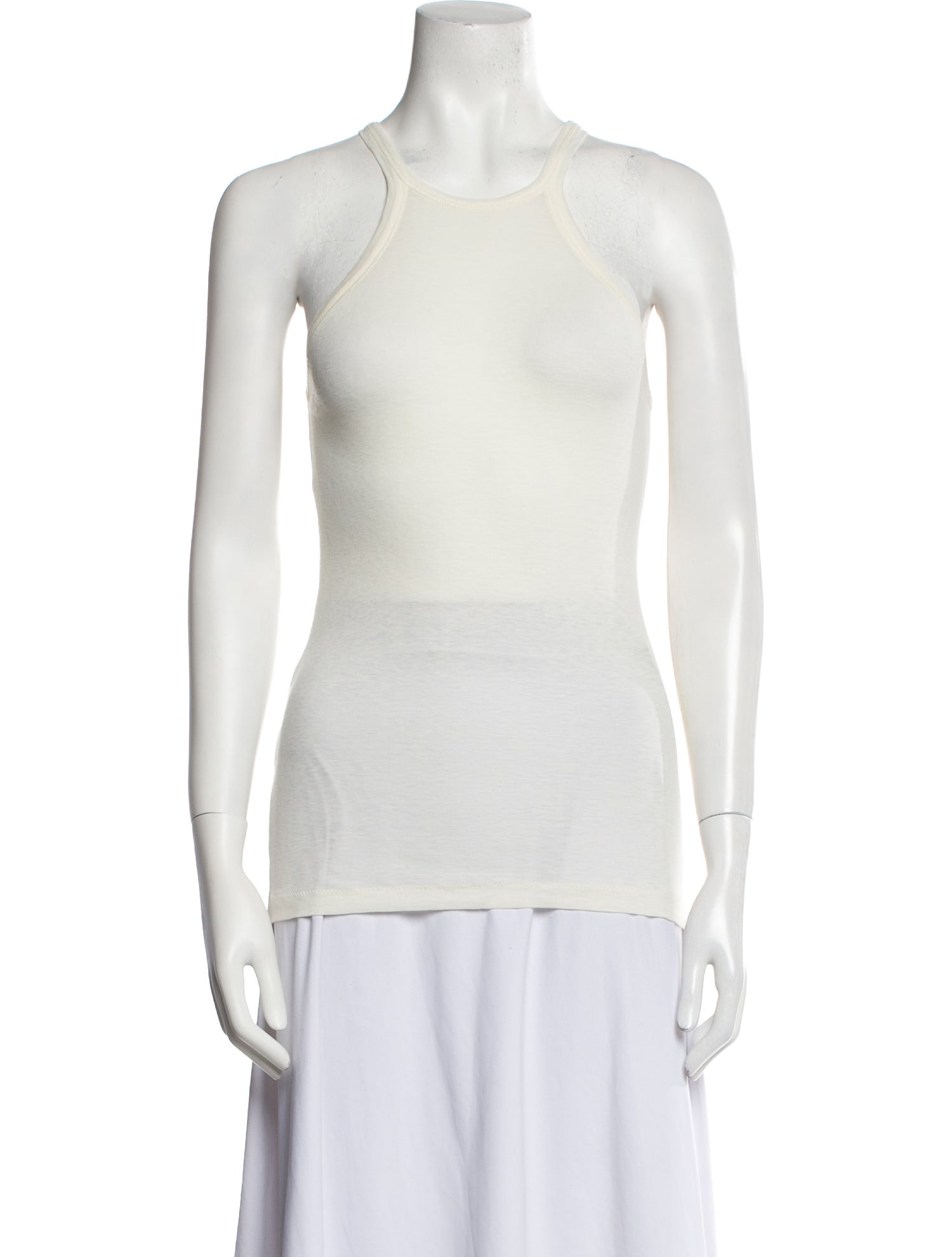 Helmut Lang Crew Neck Sleeveless Top