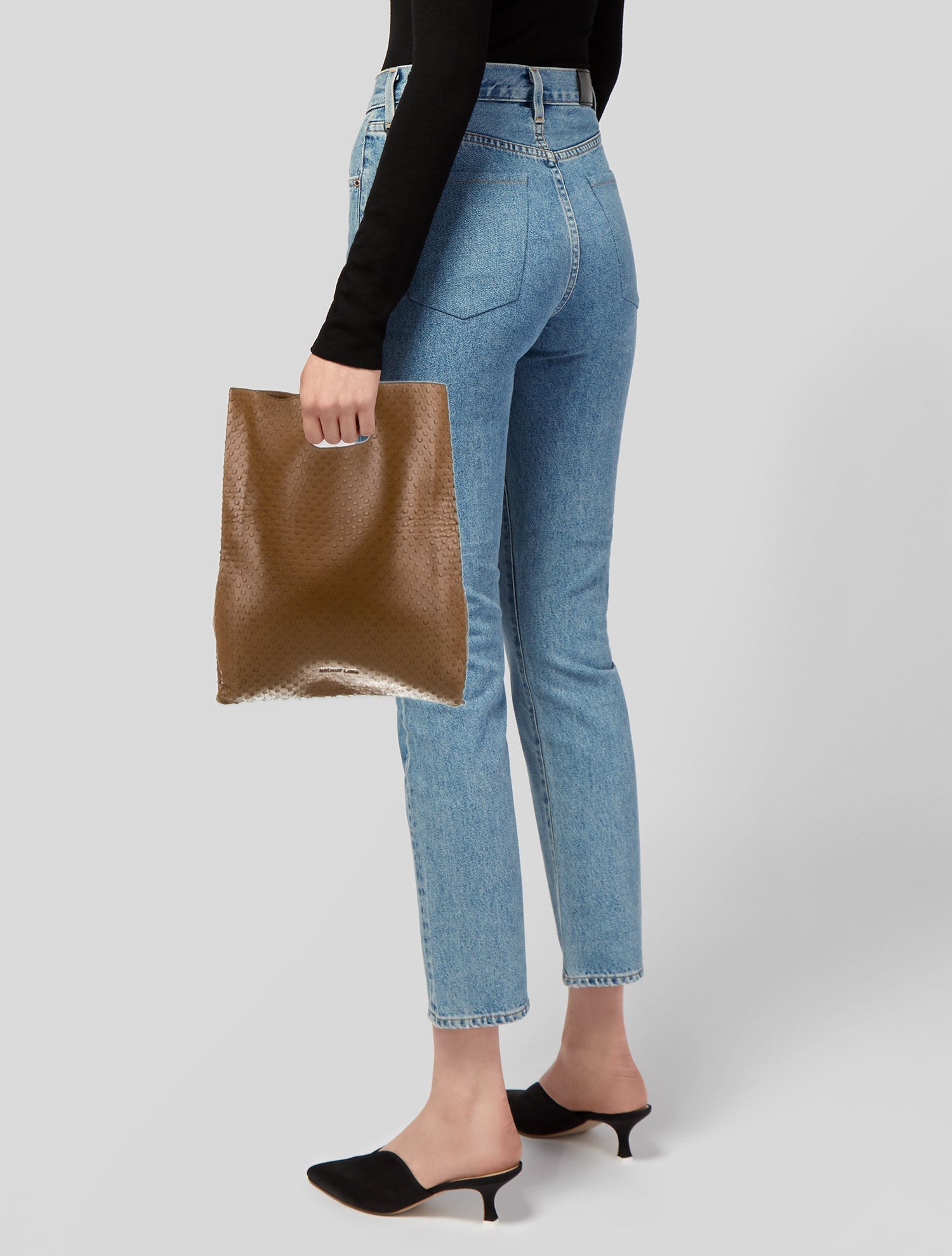 Helmut Lang Leather Top Handle Bag