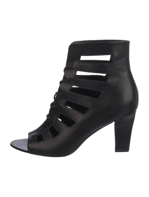 Helmut Lang Leather Lasercut Accents Pumps