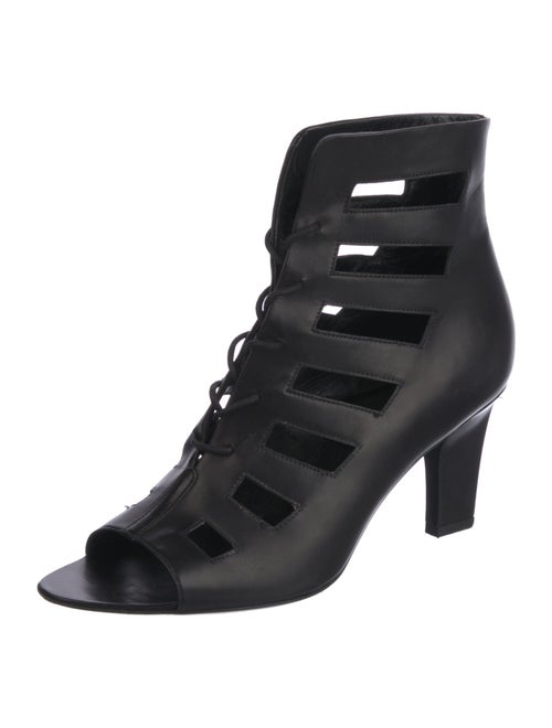 Helmut Lang Leather Lasercut Accents Pumps