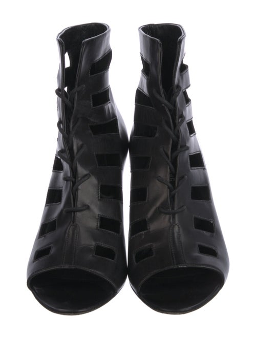 Helmut Lang Leather Lasercut Accents Pumps