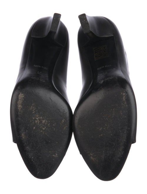 Helmut Lang Leather Lasercut Accents Pumps