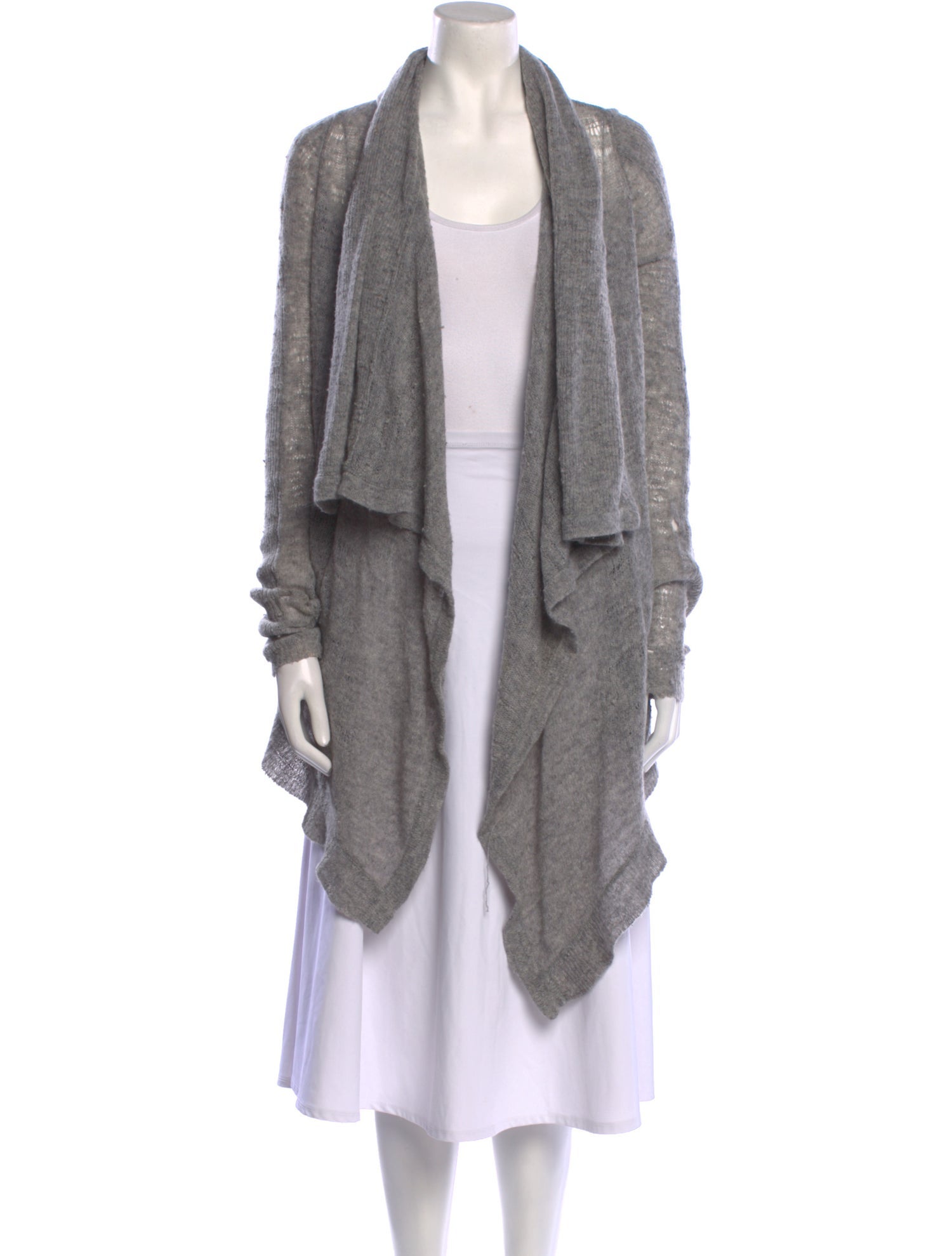 Helmut Lang Wool Open Front Sweater