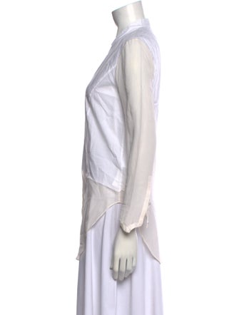 Helmut Lang Long Sleeve Button-Up Top
