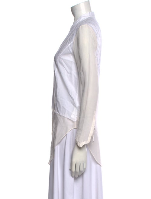 Helmut Lang Long Sleeve Button-Up Top