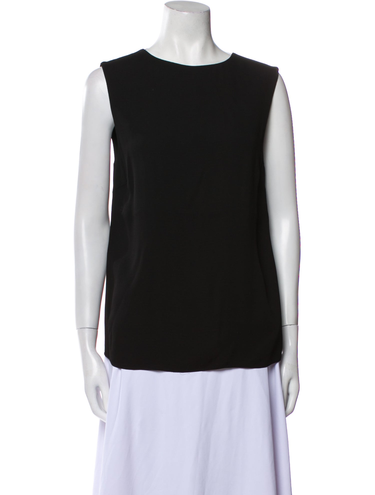 Helmut Lang Bateau Neckline Sleeveless Top