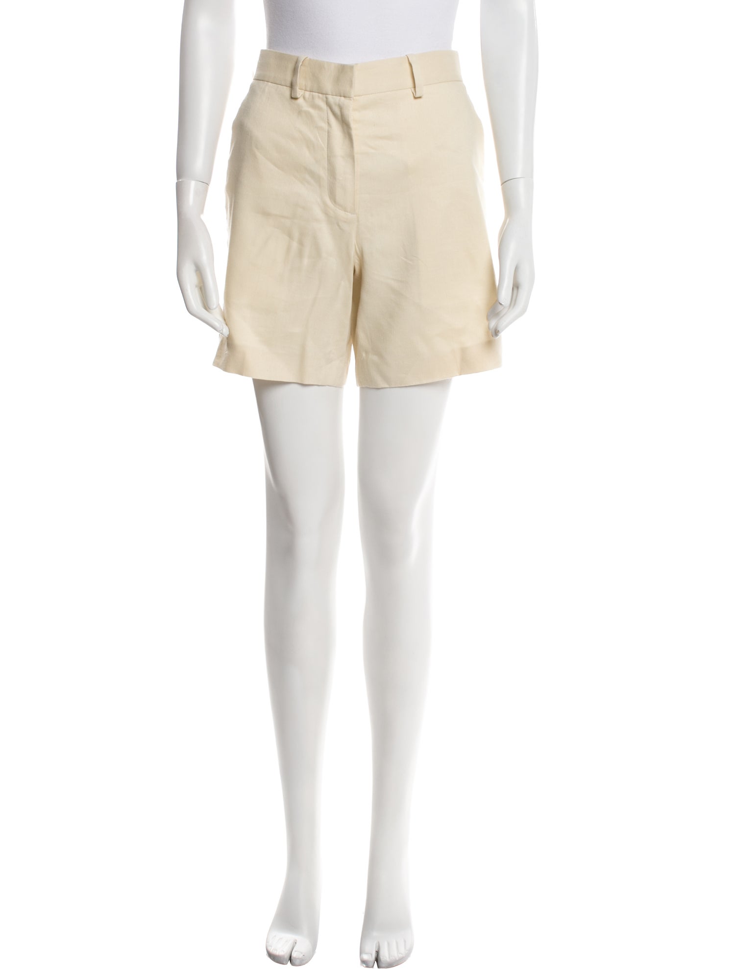 Helmut Lang Linen Mini Shorts