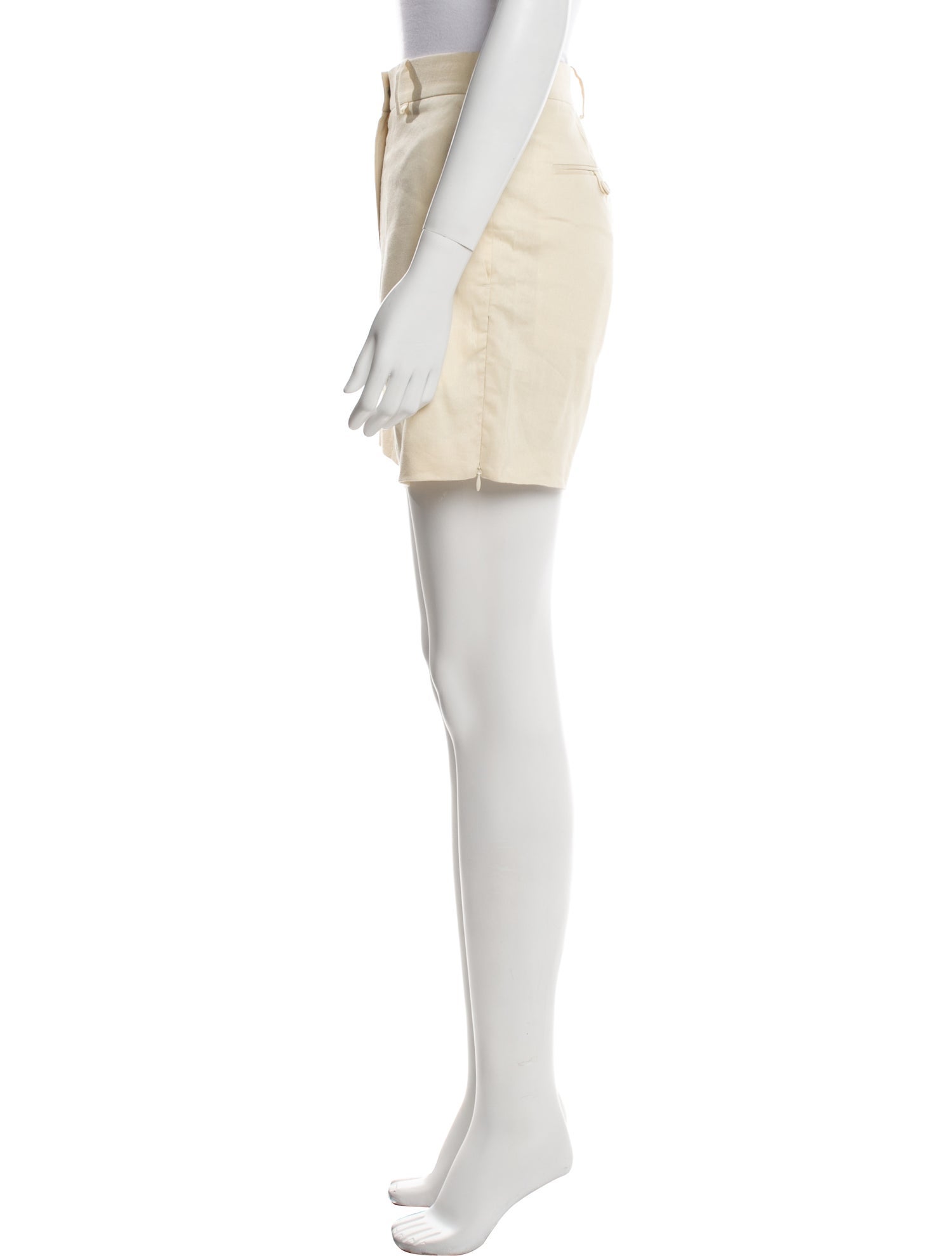 Helmut Lang Linen Mini Shorts