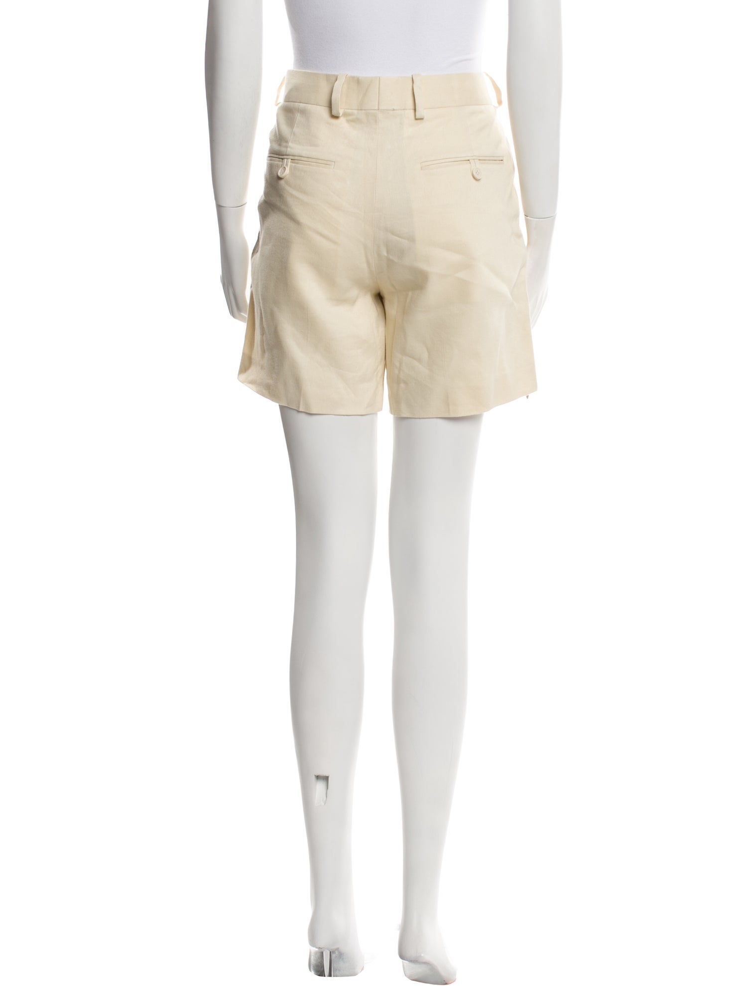 Helmut Lang Linen Mini Shorts