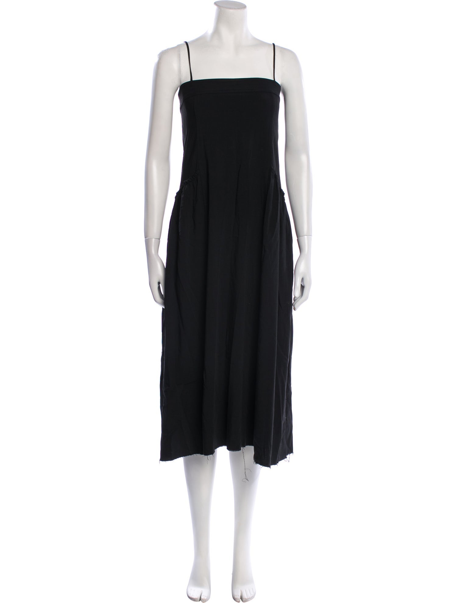 Helmut Lang Square Neckline Midi Length Dress