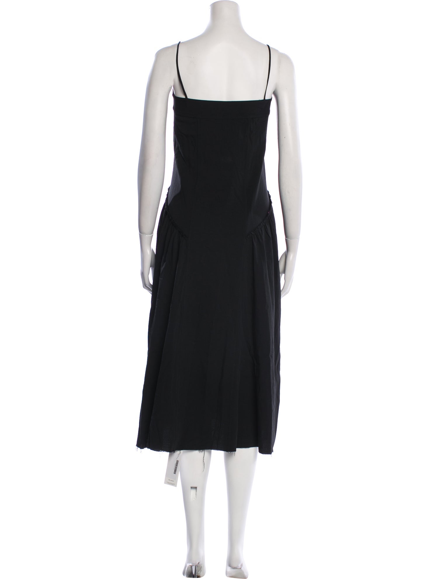 Helmut Lang Square Neckline Midi Length Dress