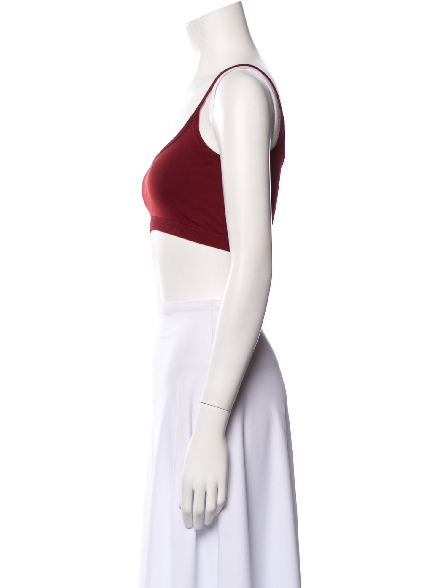 Helmut Lang Nylon Scoop Neck Crop Top w/ Tags