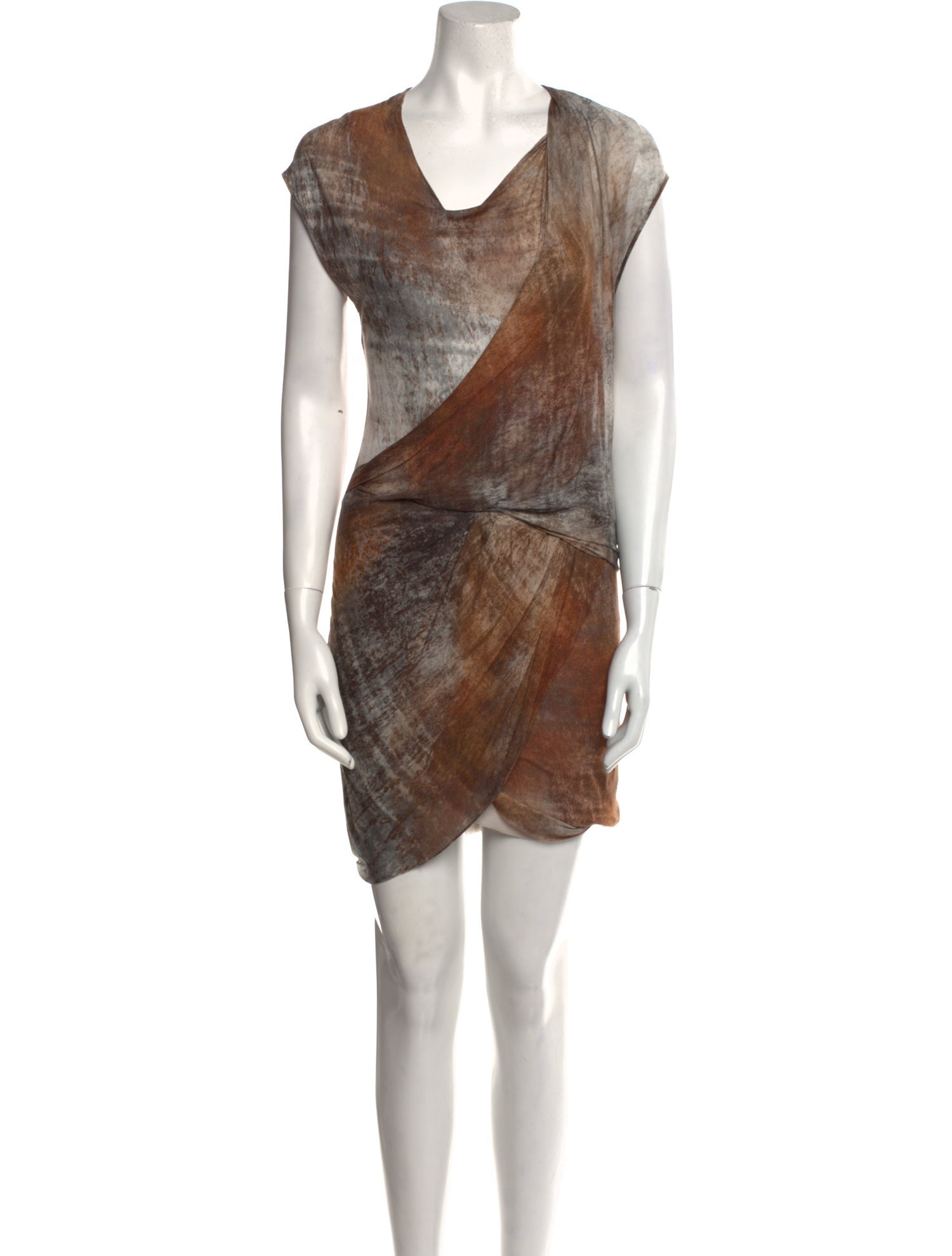 Helmut Lang Printed Long Dress