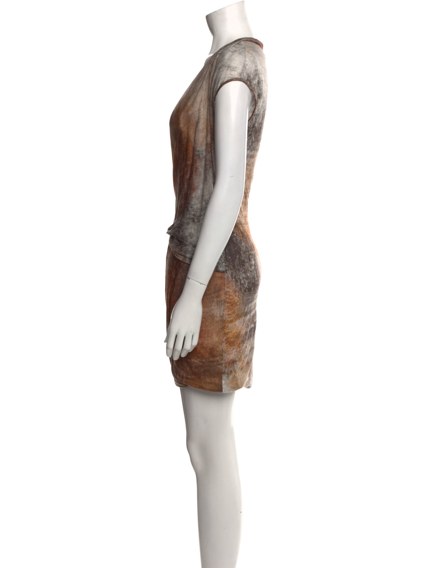 Helmut Lang Printed Long Dress