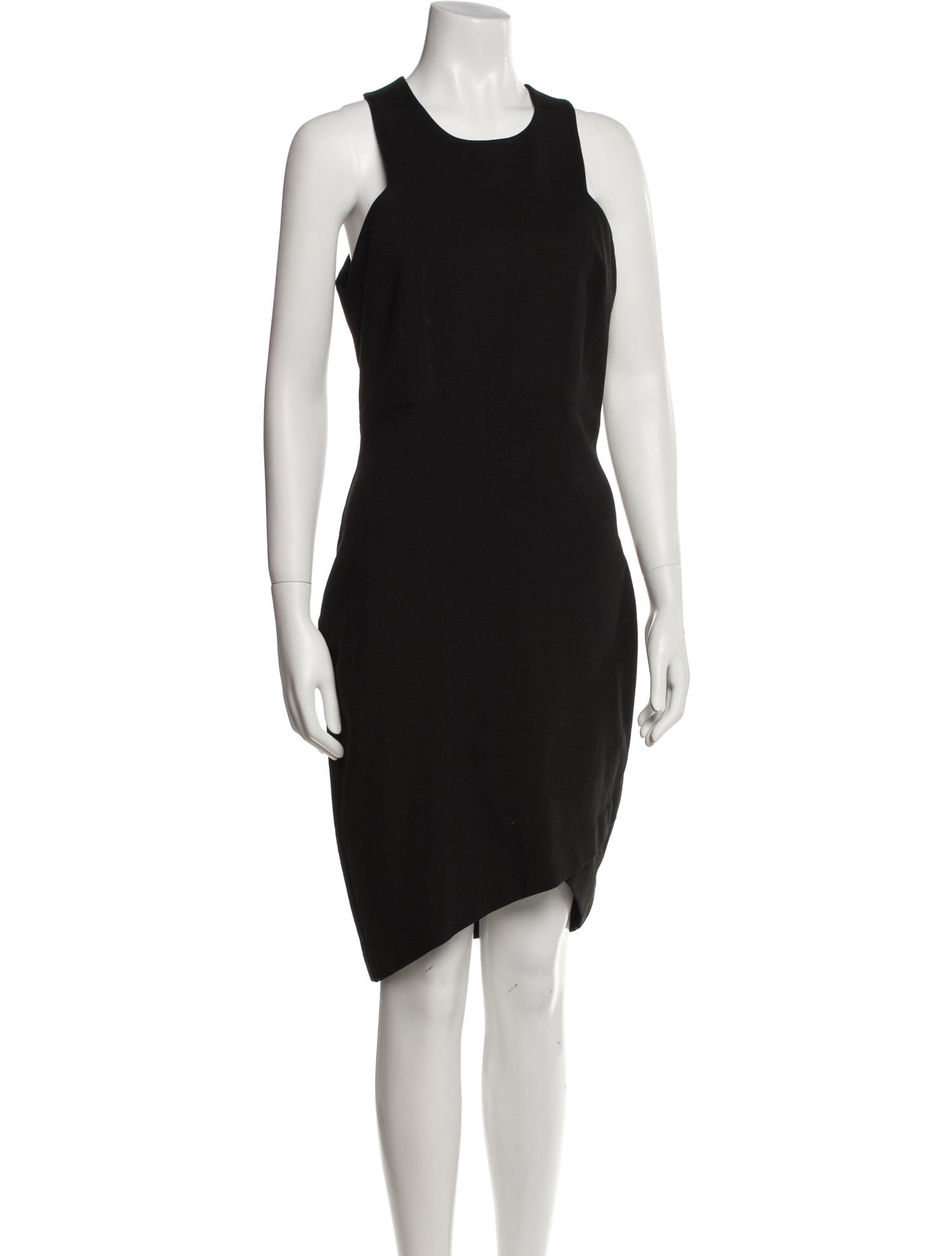 Helmut Lang Scoop Neck Knee-Length Dress