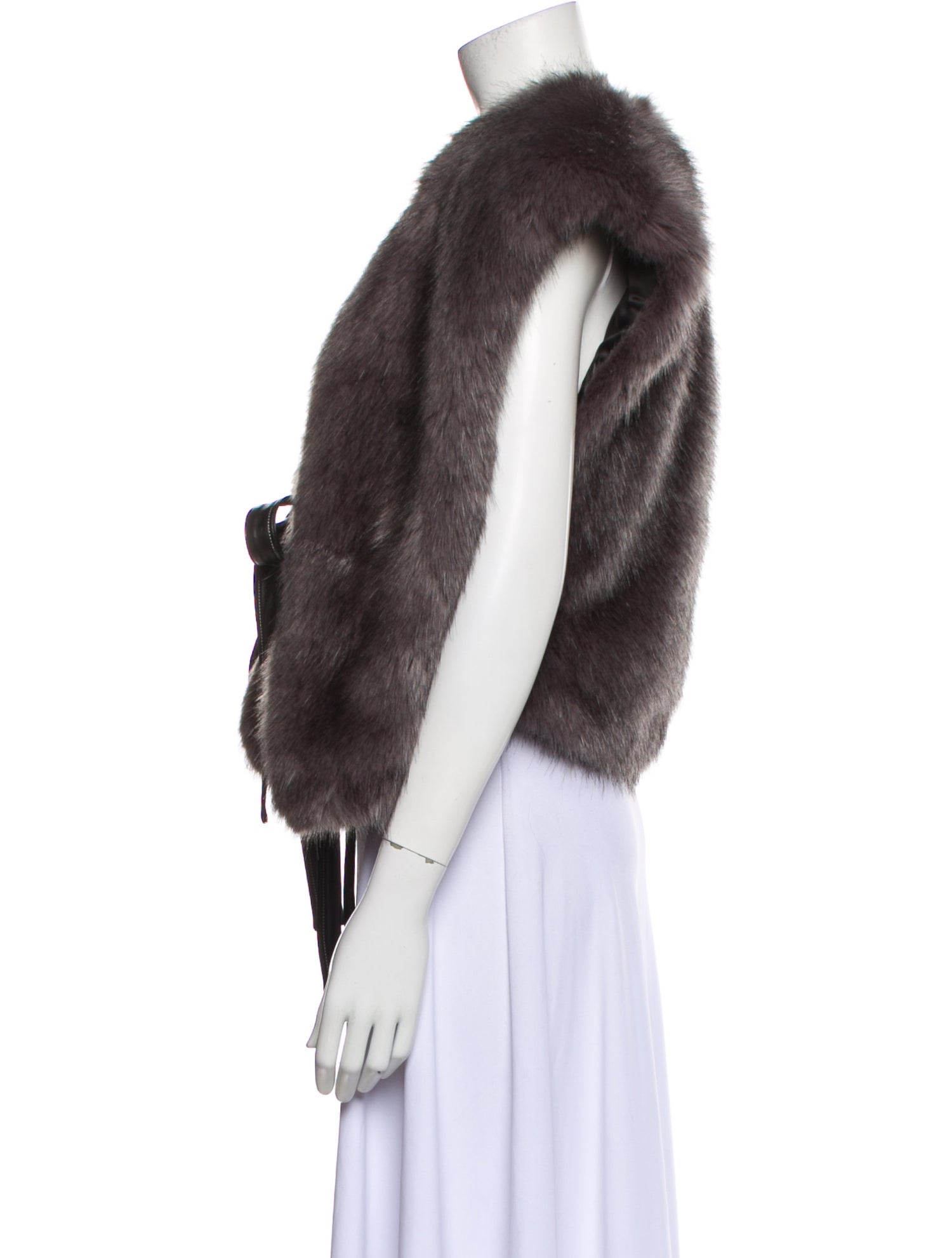 Helmut Lang Faux Fur Shawl