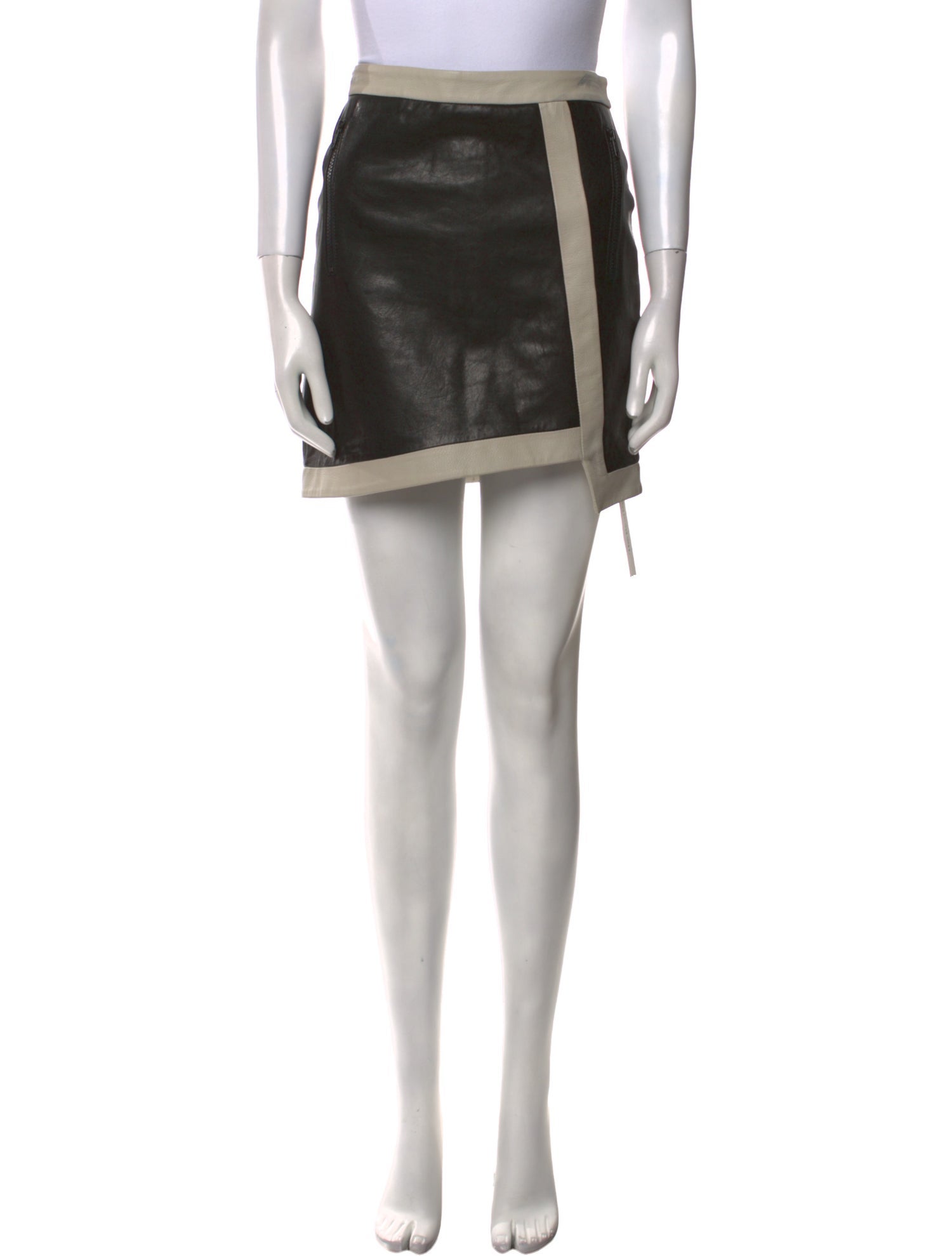 Helmut Lang Leather Mini Skirt