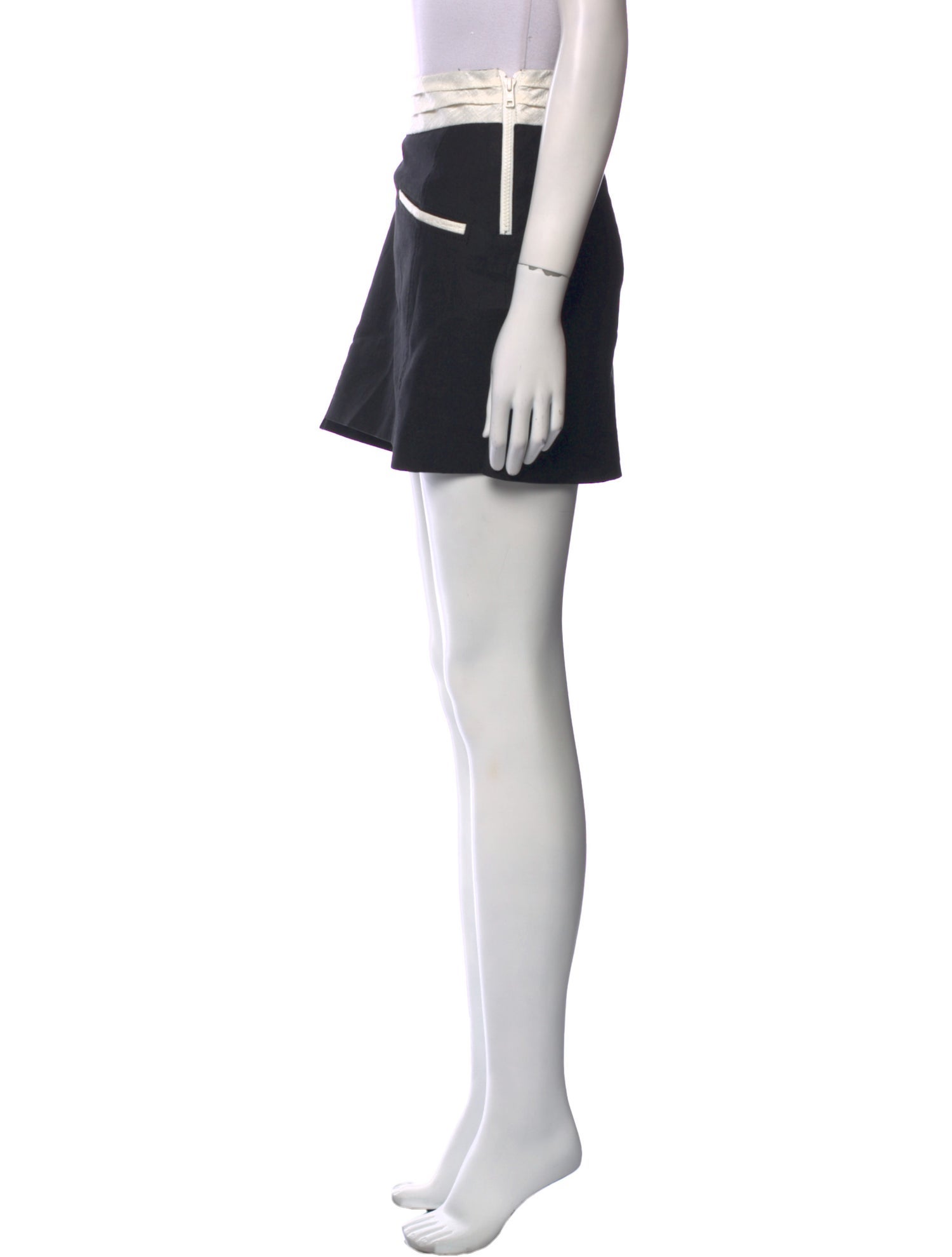 Helmut Lang Pleated Accents Mini Skirt