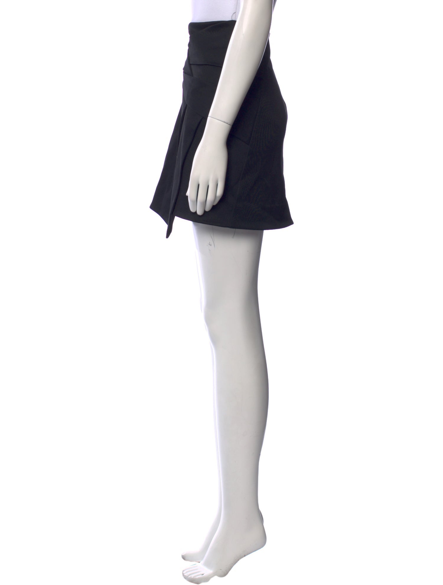 Helmut Lang Pleated Accents Mini Skirt