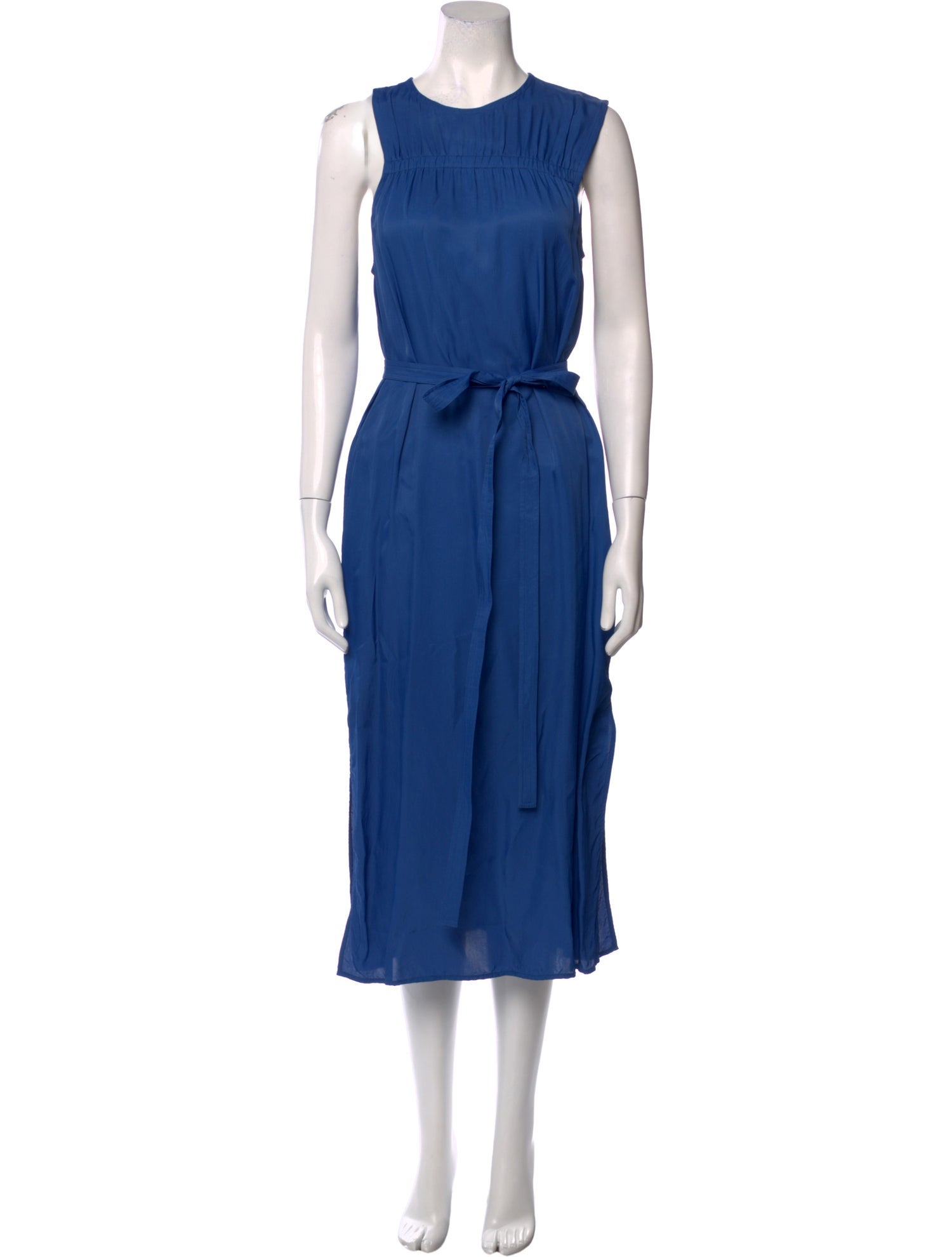 Helmut Lang Crew Neck Midi Length Dress