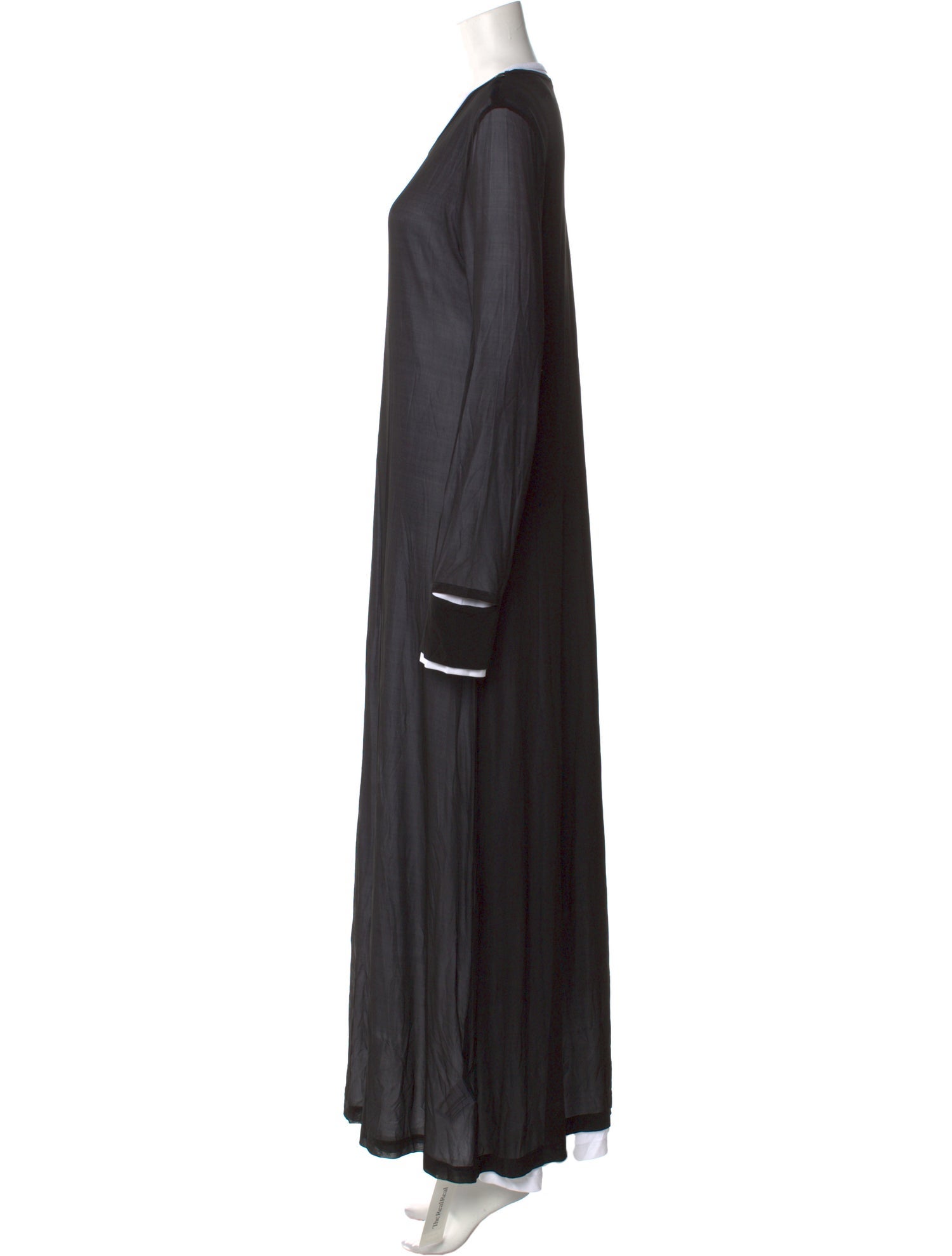 Helmut Lang Scoop Neck Long Dress