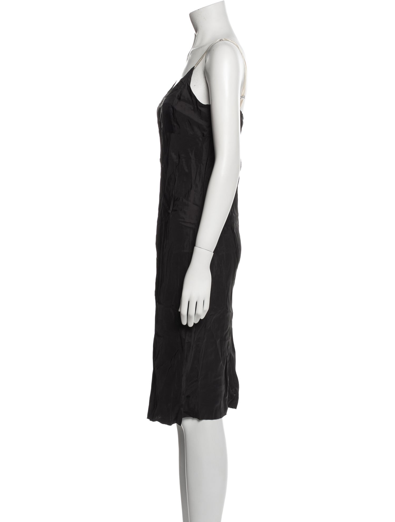 Helmut Lang V-Neck Knee-Length Dress